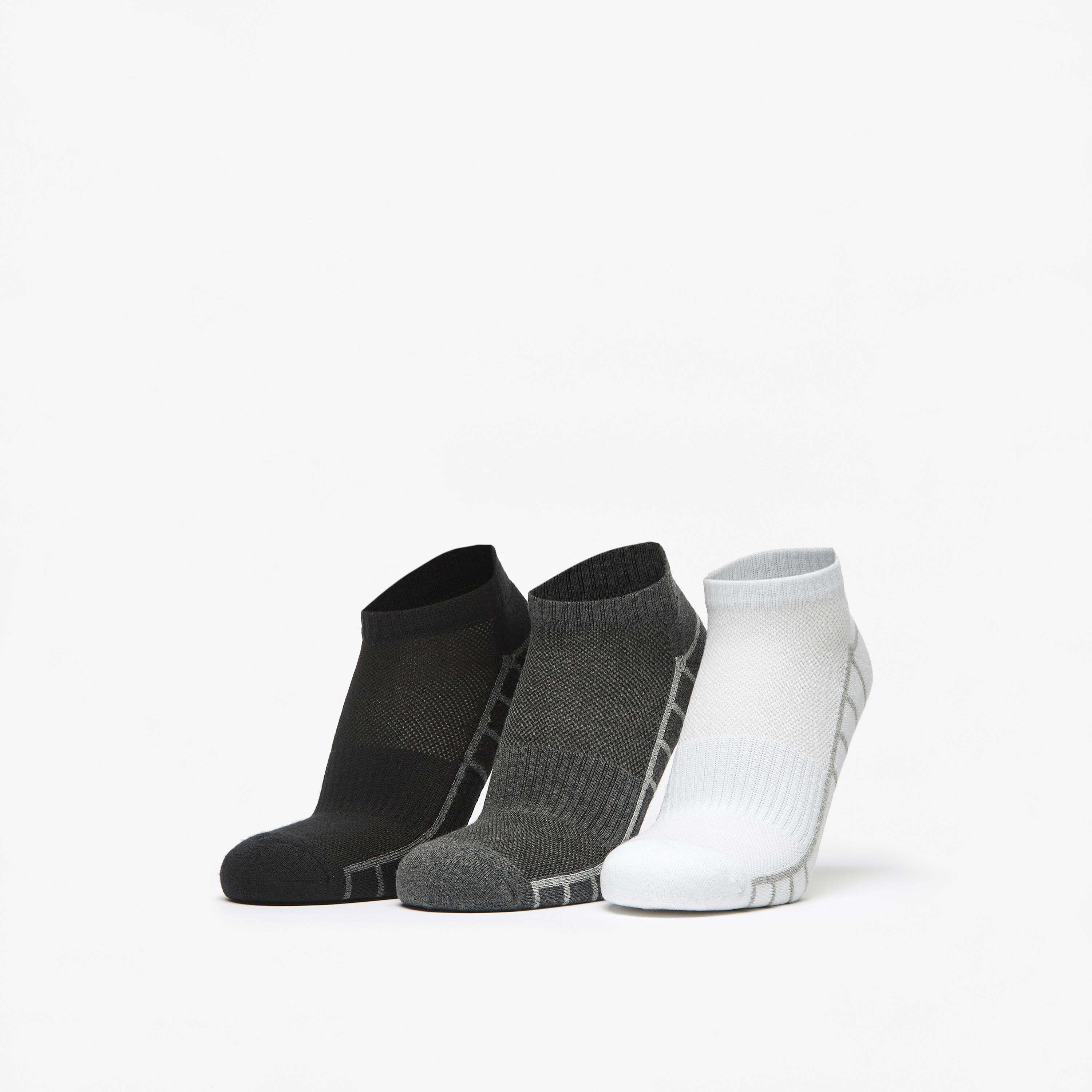 طقم جوارب 3 أزواج بارزة الملمس بطول الكاحل-men-socks-image-1