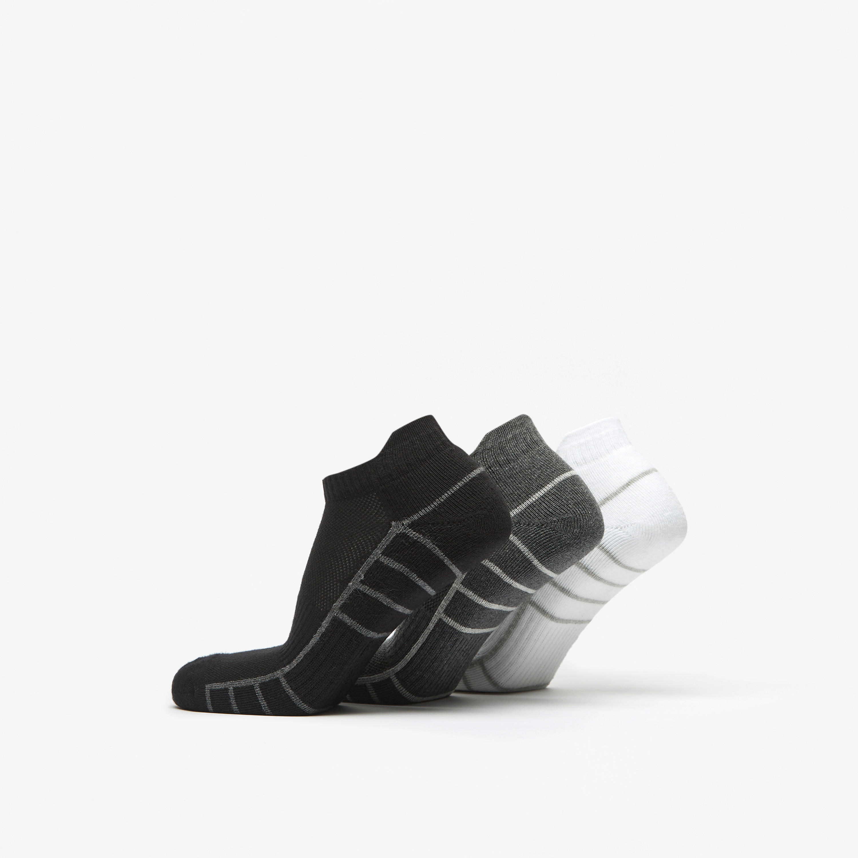 طقم جوارب 3 أزواج بارزة الملمس بطول الكاحل-men-socks-image-2