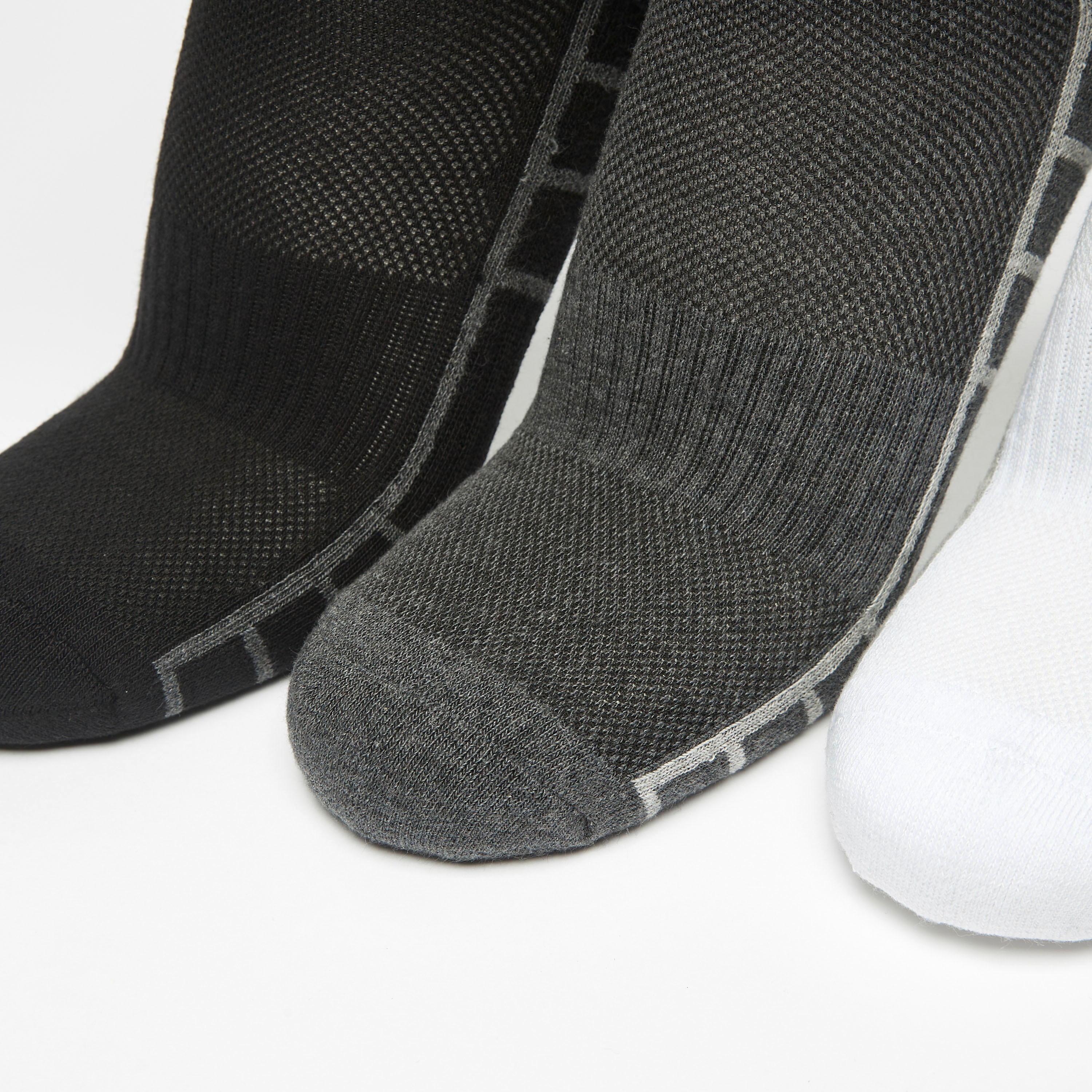 طقم جوارب 3 أزواج بارزة الملمس بطول الكاحل-men-socks-image-3