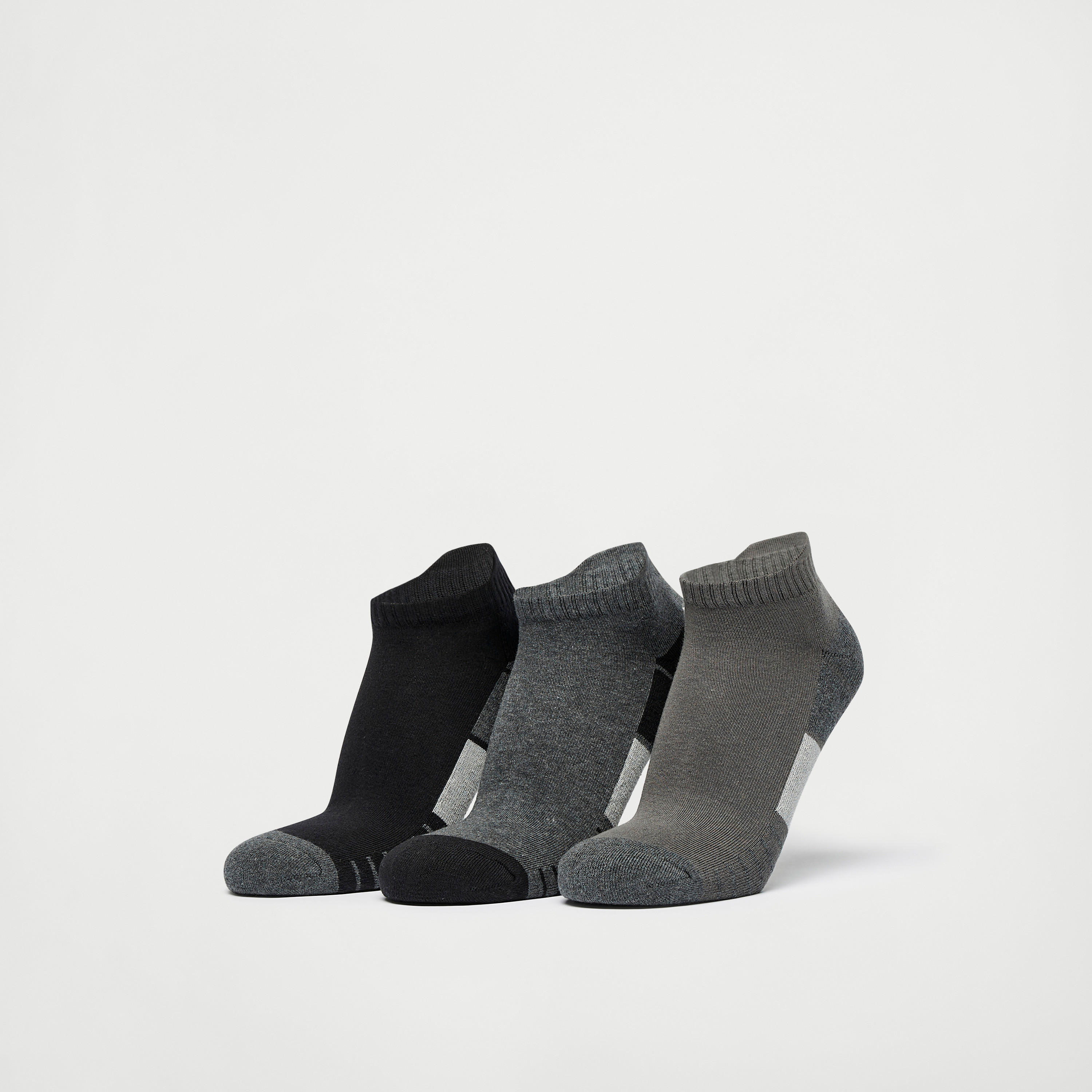 جوارب قوالب ملونة بطول الكاحل - طقم 3 أزواج-men-socks-image-1