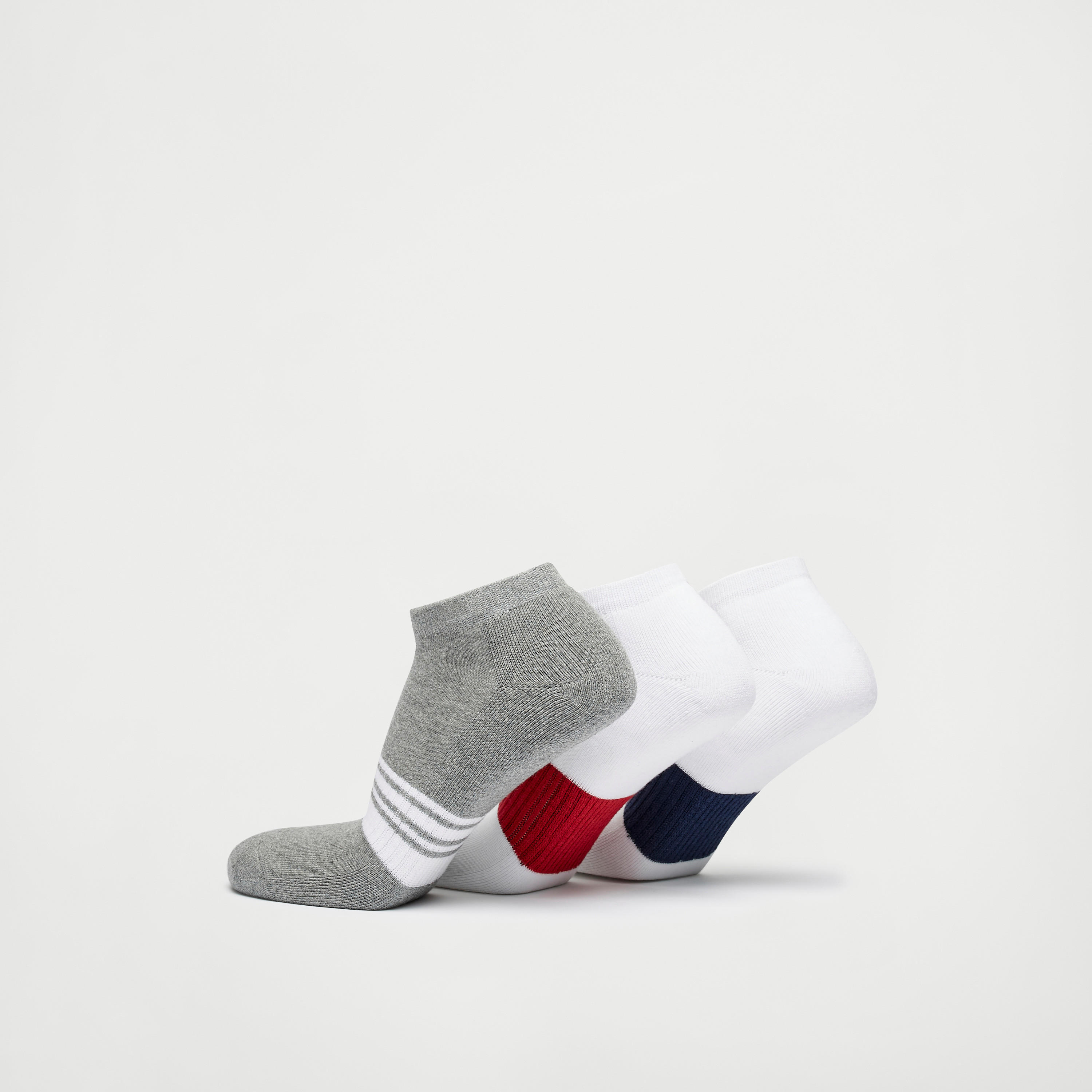جوارب قوالب ملونة بطول الكاحل - طقم 3 أزواج-men-socks-image-2