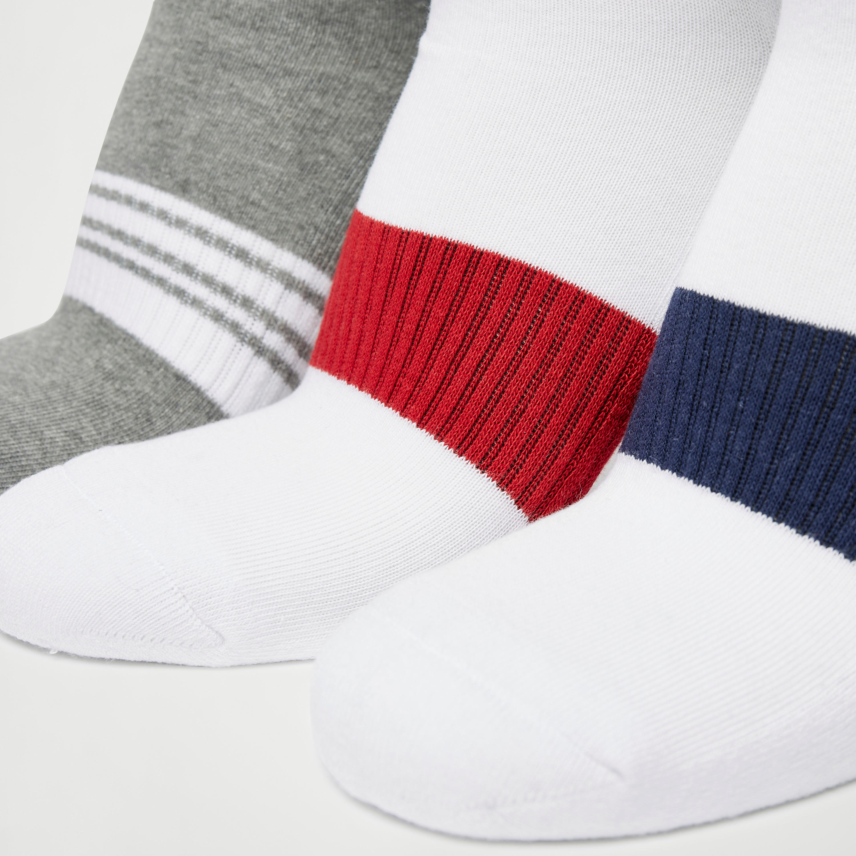 جوارب قوالب ملونة بطول الكاحل - طقم 3 أزواج-men-socks-image-3