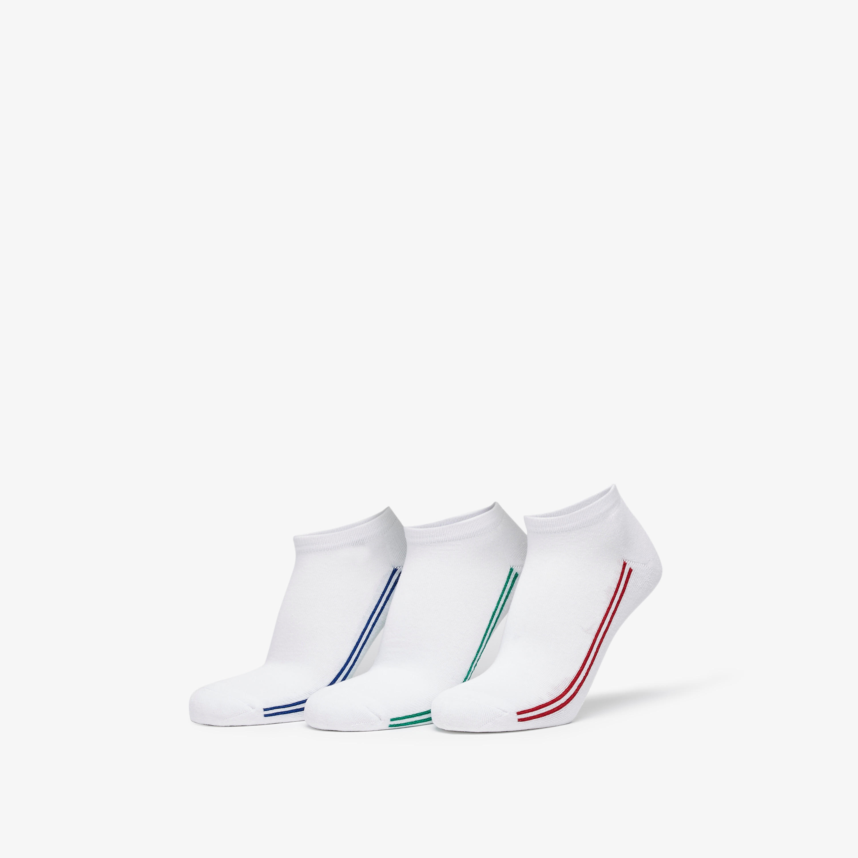 جوارب مخططة بطول الكاحل - طقم 3 أزواج-men-socks-image-1