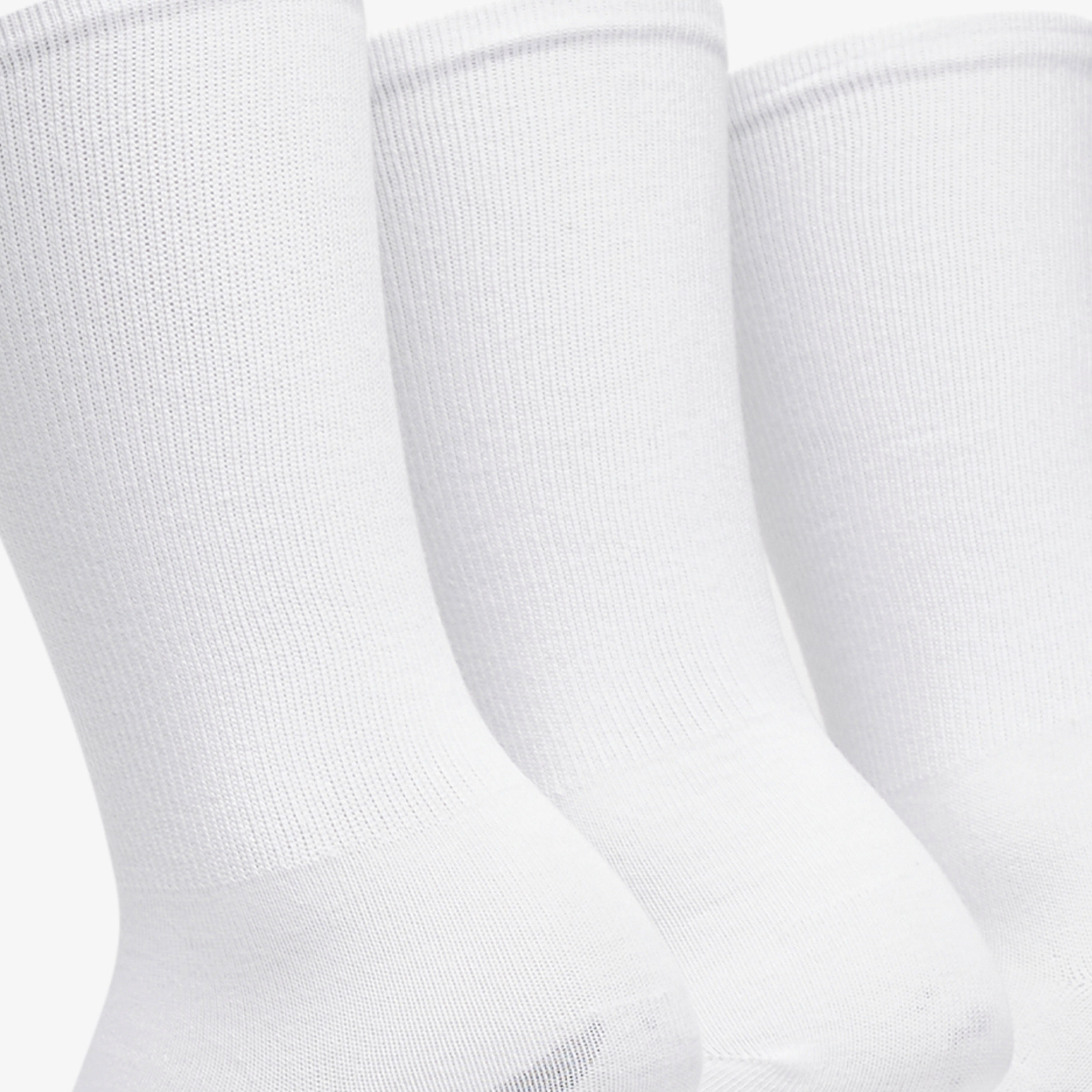 جوارب سادة بطول ربلة الساق - طقم 3 أزواج-men-socks-image-1