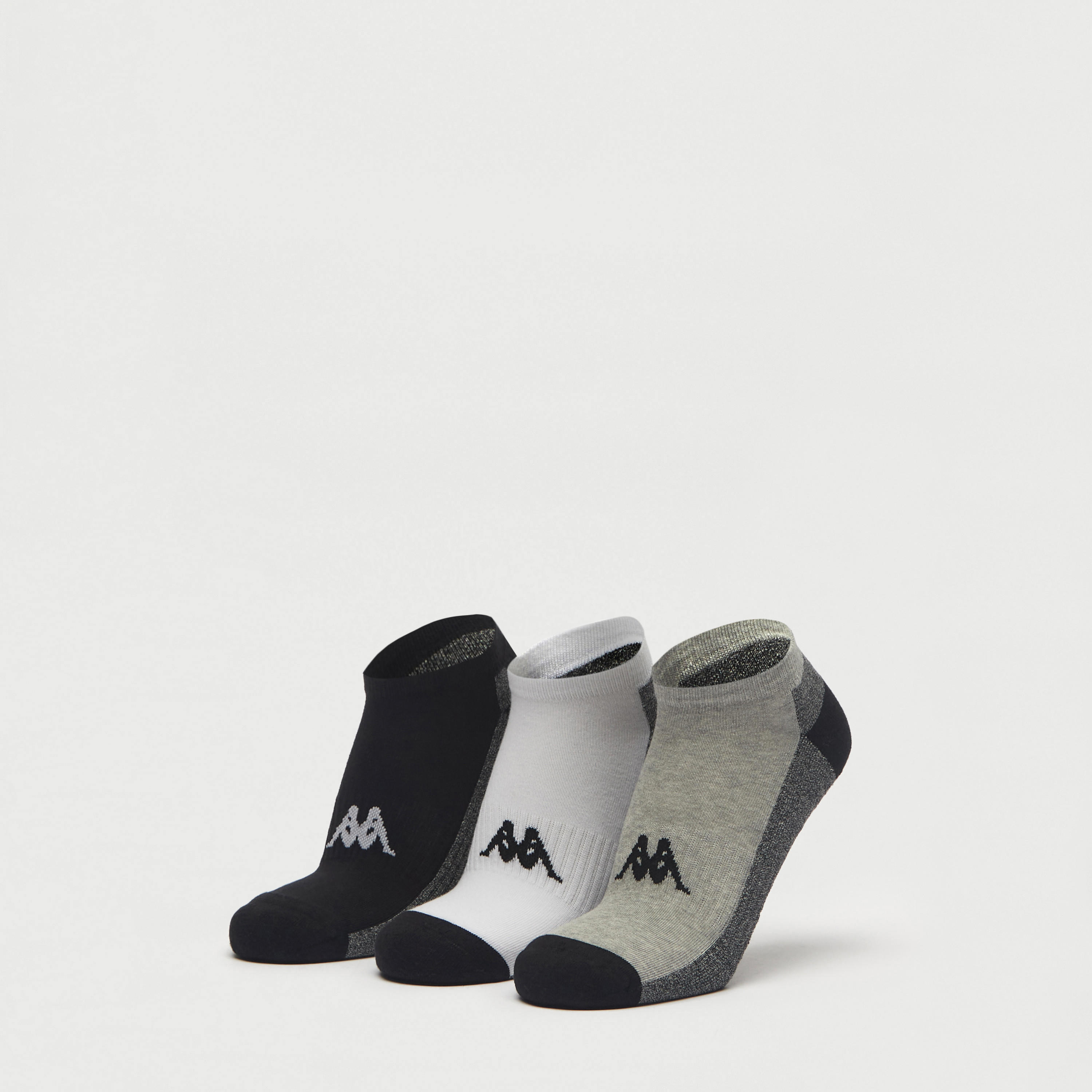 جوارب بطول الكاحل بطبعات من كابا - طقم 3 أزواج-men-socks-image-1