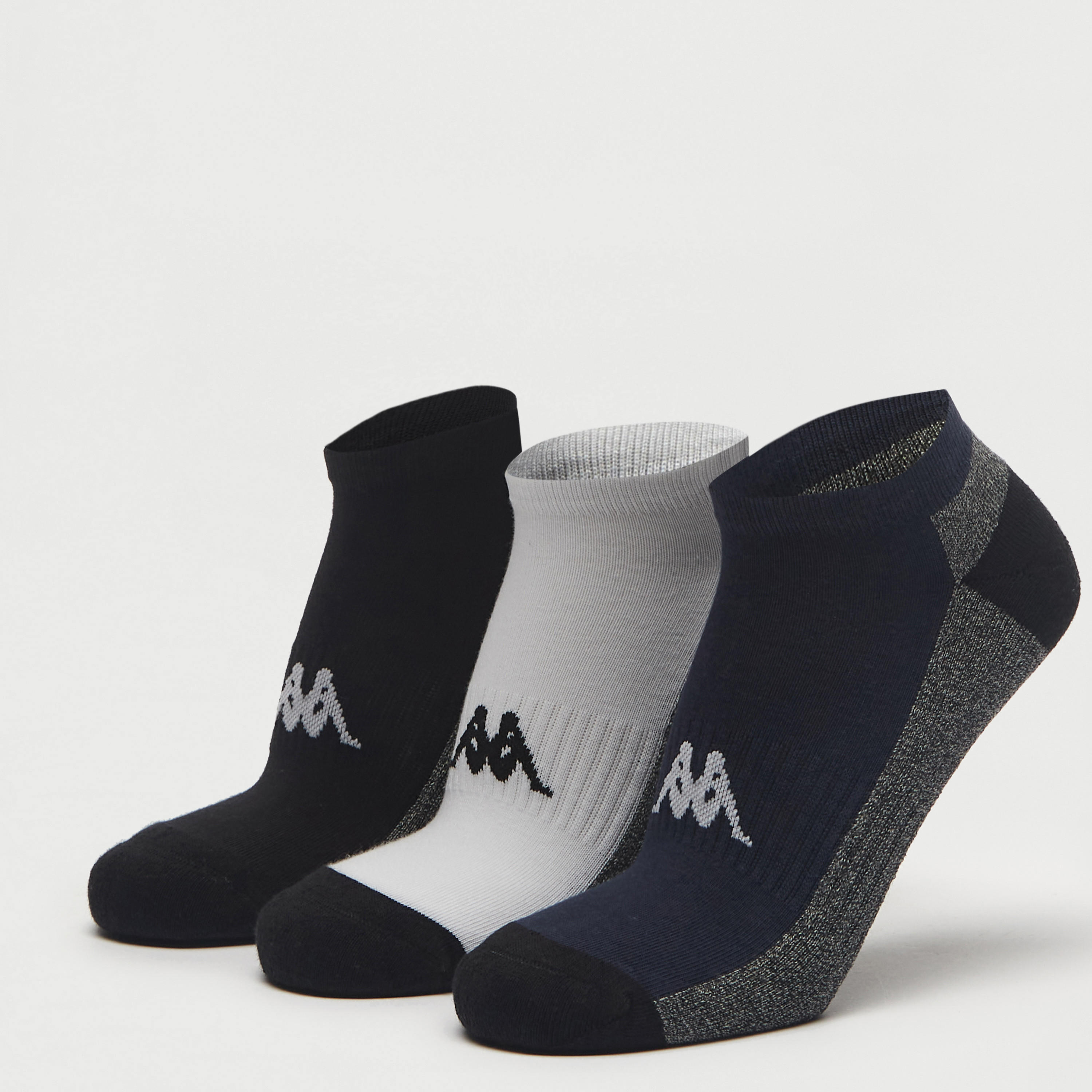 جوارب بطول الكاحل بطبعات من كابا - طقم 3 أزواج-men-socks-image-1