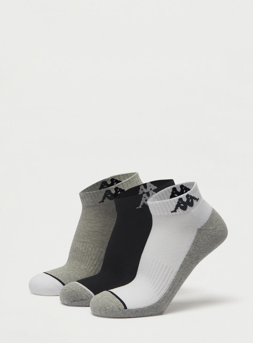 جوارب بطول الكاحل بطبعات من كابا - طقم 3 أزواج-men-socks-image-1