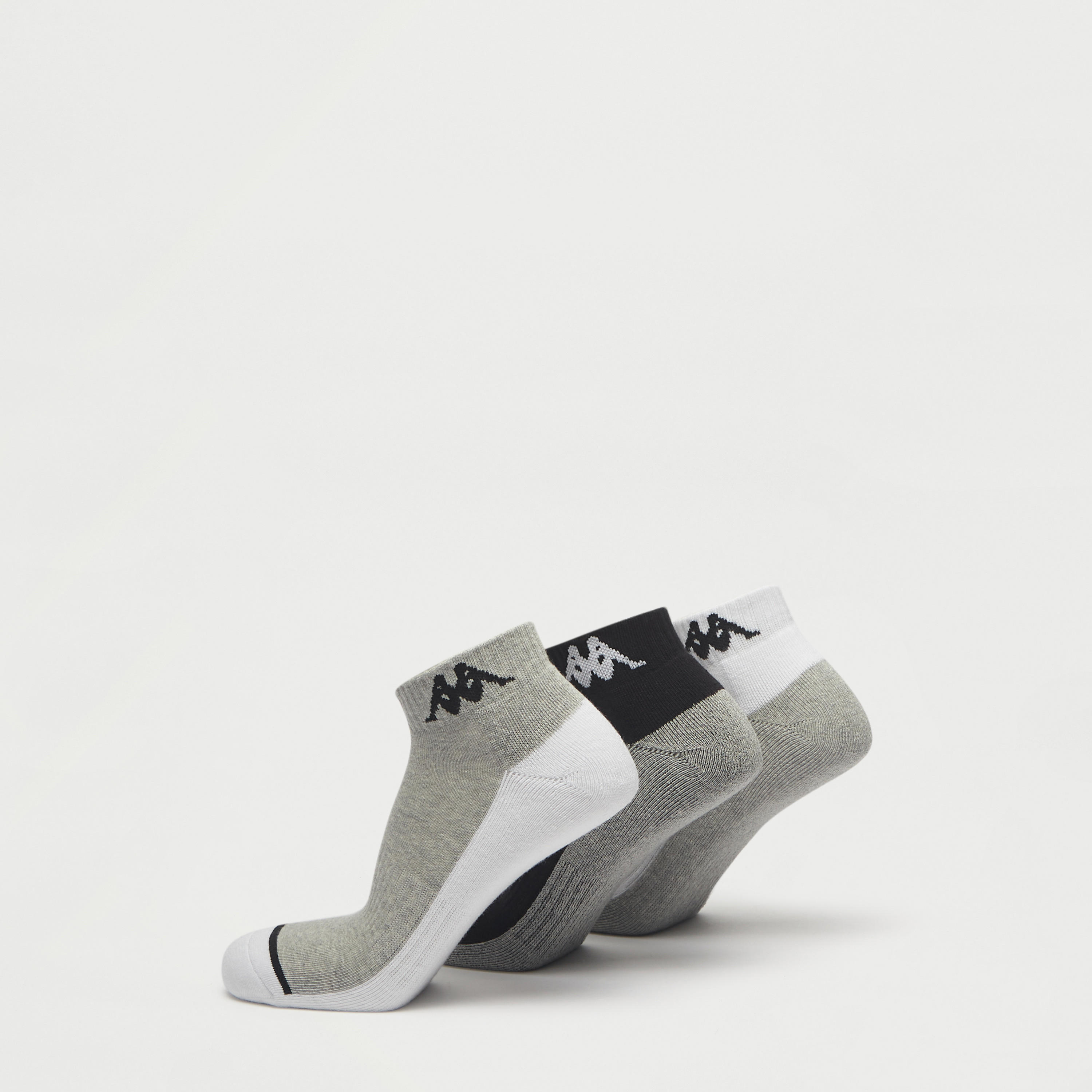 جوارب بطول الكاحل بطبعات من كابا - طقم 3 أزواج-men-socks-image-2