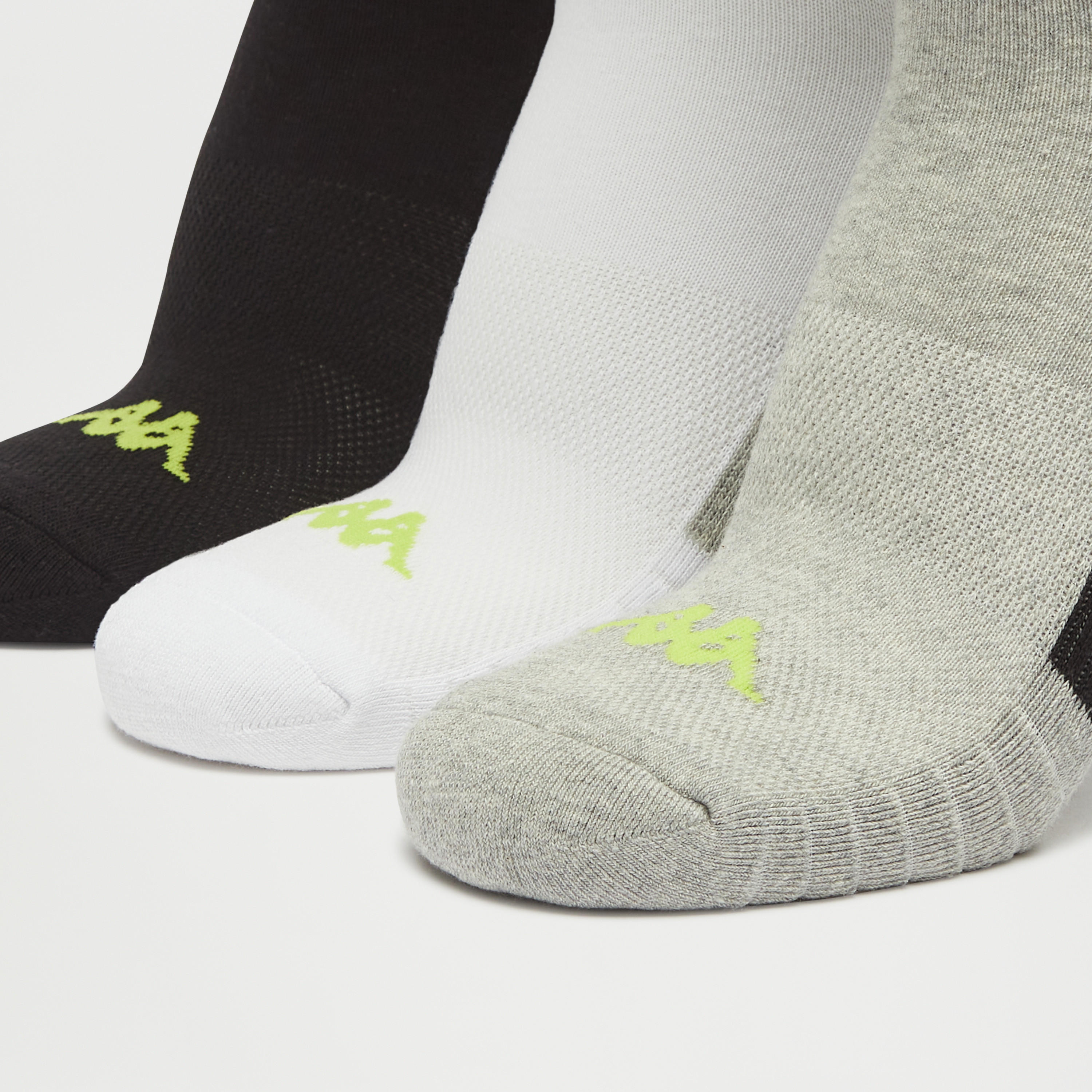 جوارب بطول الكاحل وتفاصبل شعار من كابا - طقم 3 أزواج-men-socks-image-3