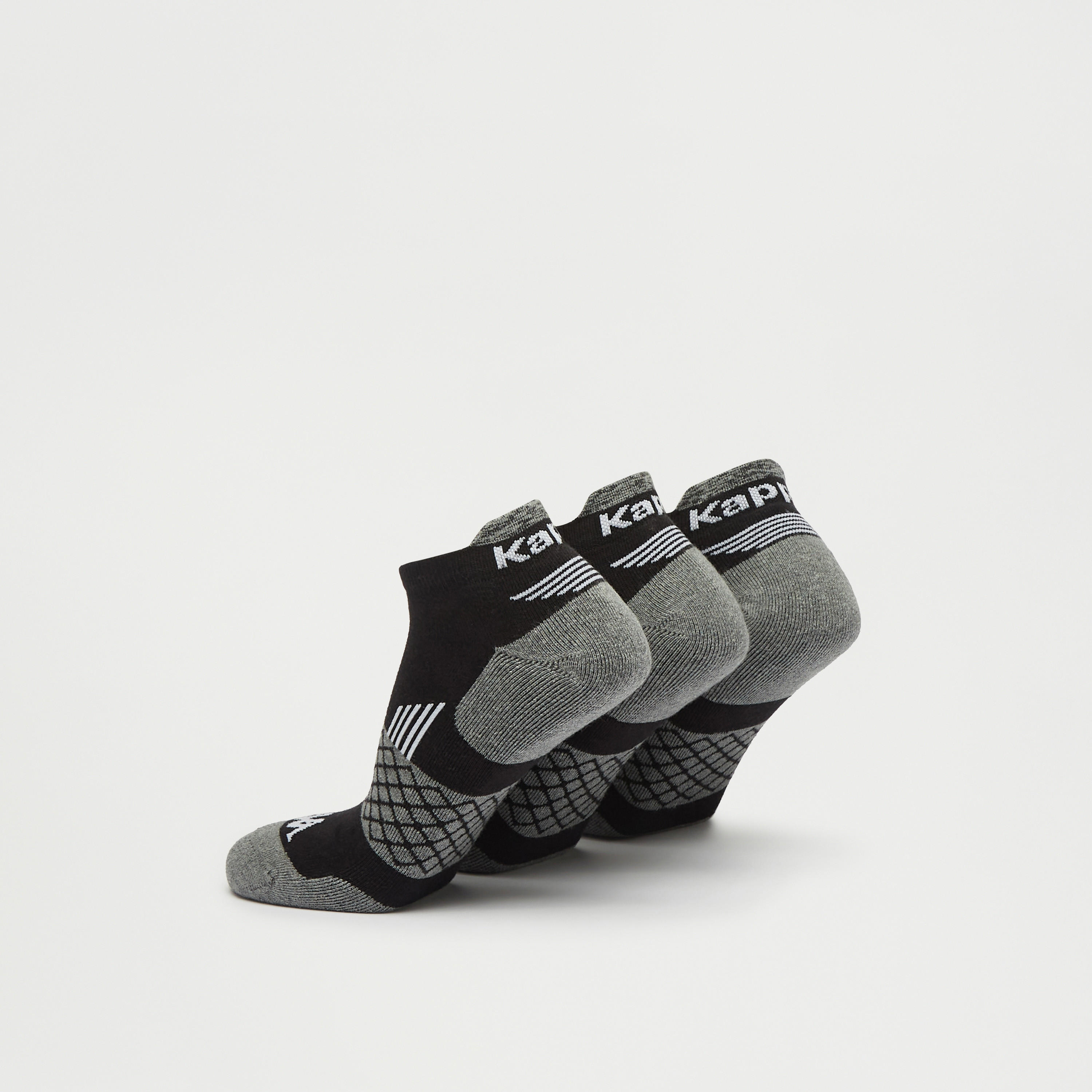 جوارب بارزة الملمس بطول الكاحل من كابا - طقم من 3 أزواج-men-socks-image-2
