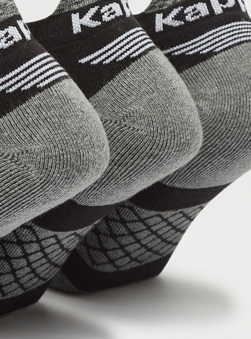 جوارب بارزة الملمس بطول الكاحل من كابا - طقم من 3 أزواج-men-socks-image-4