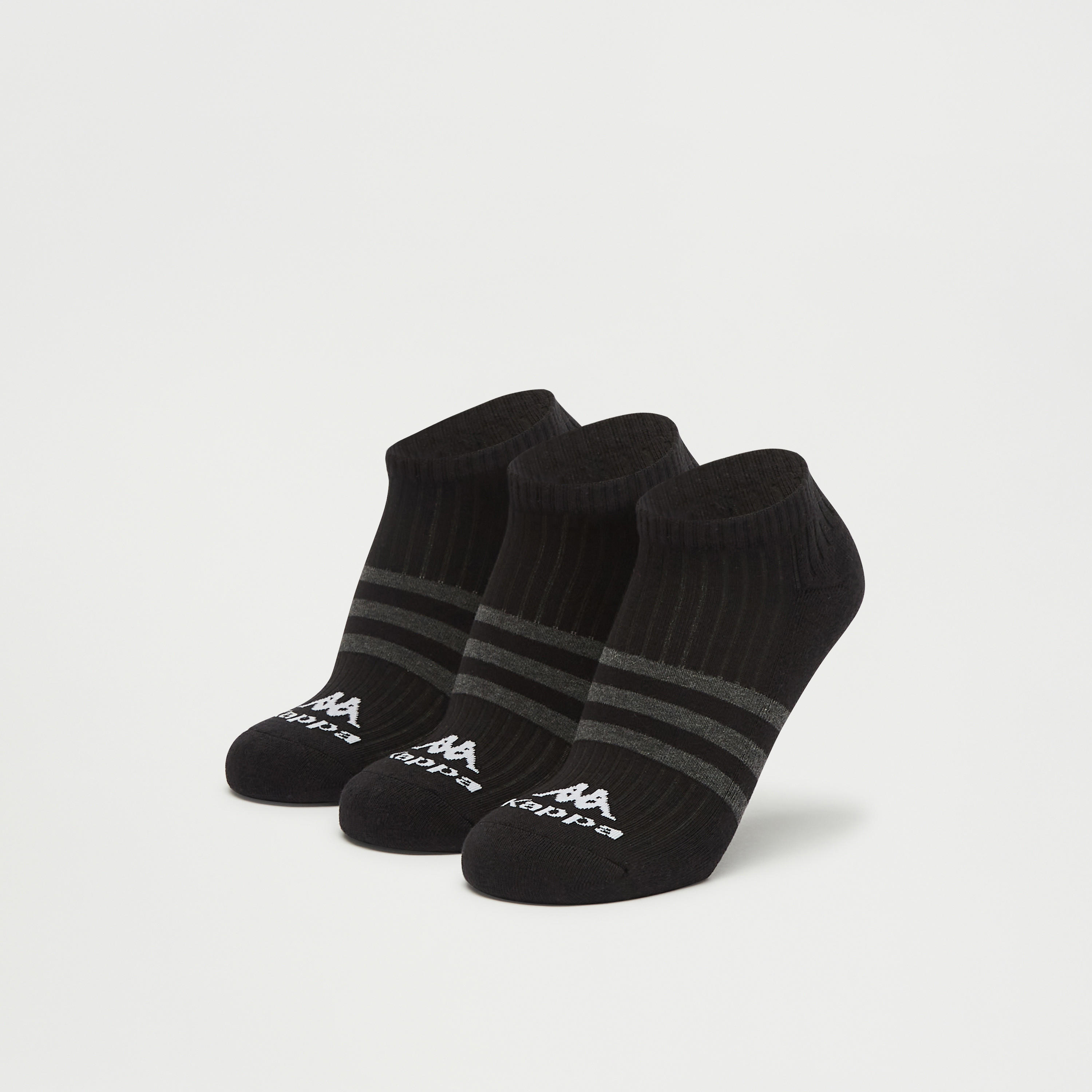 جوارب بارزة الملمس بطول الكاحل من كابا - طقم من 3 أزواج-men-socks-image-1