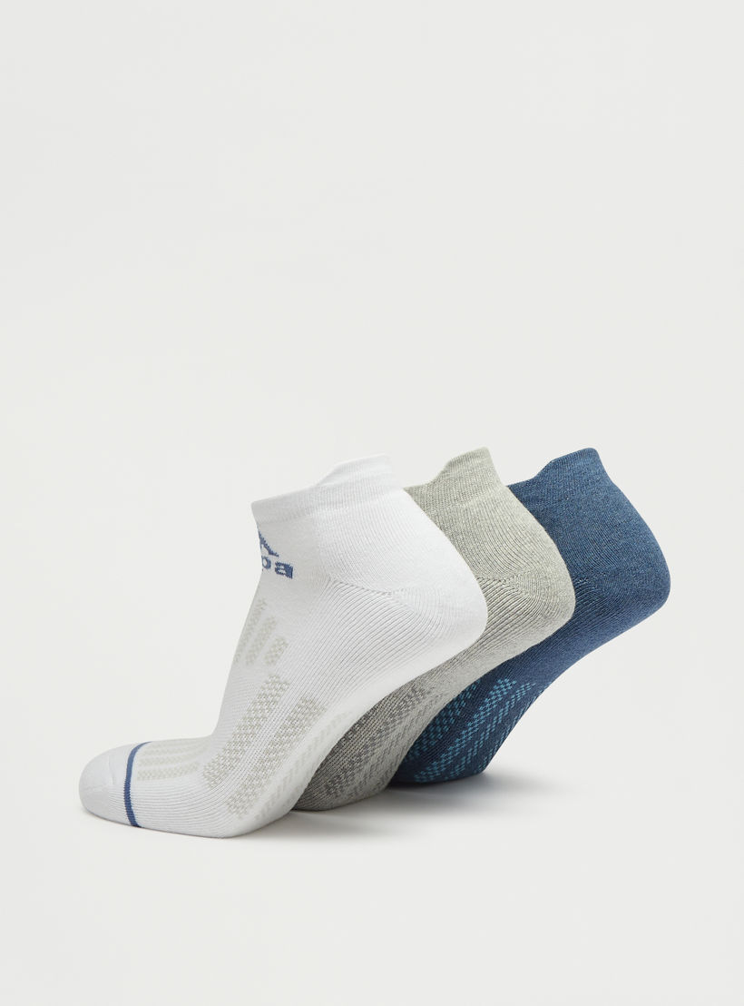 جوارب بطول الكاحل وطبعات شعار من كابا - طقم 3 أزواج-men-socks-image-2