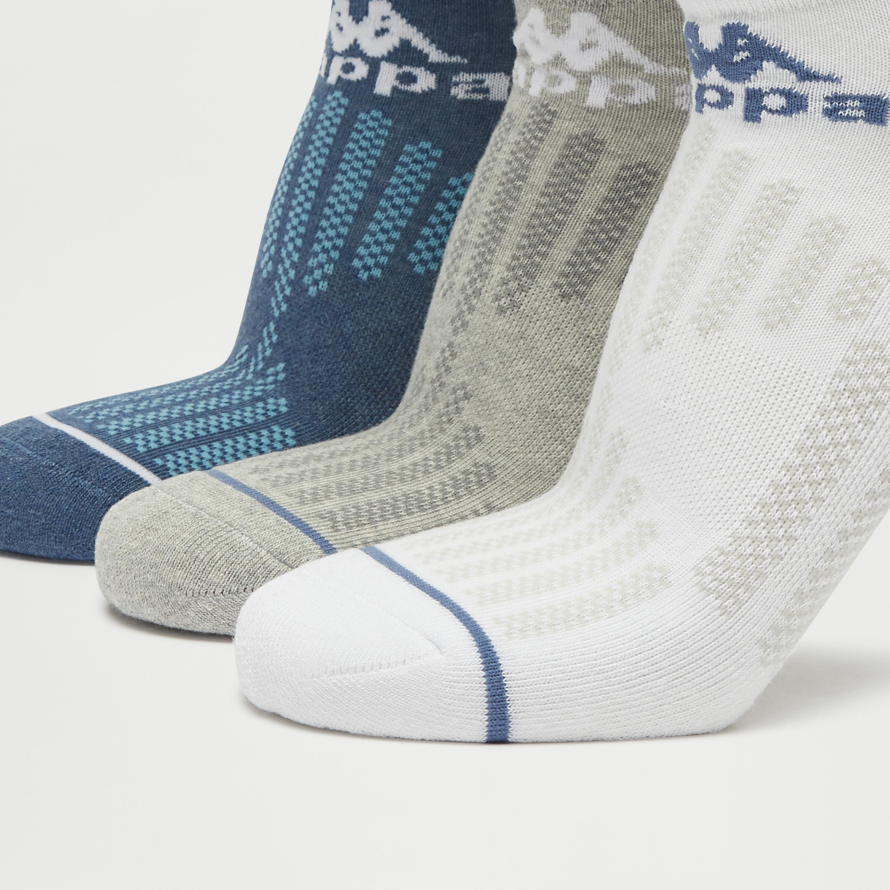 جوارب بطول الكاحل وطبعات شعار من كابا - طقم 3 أزواج-men-socks-image-3