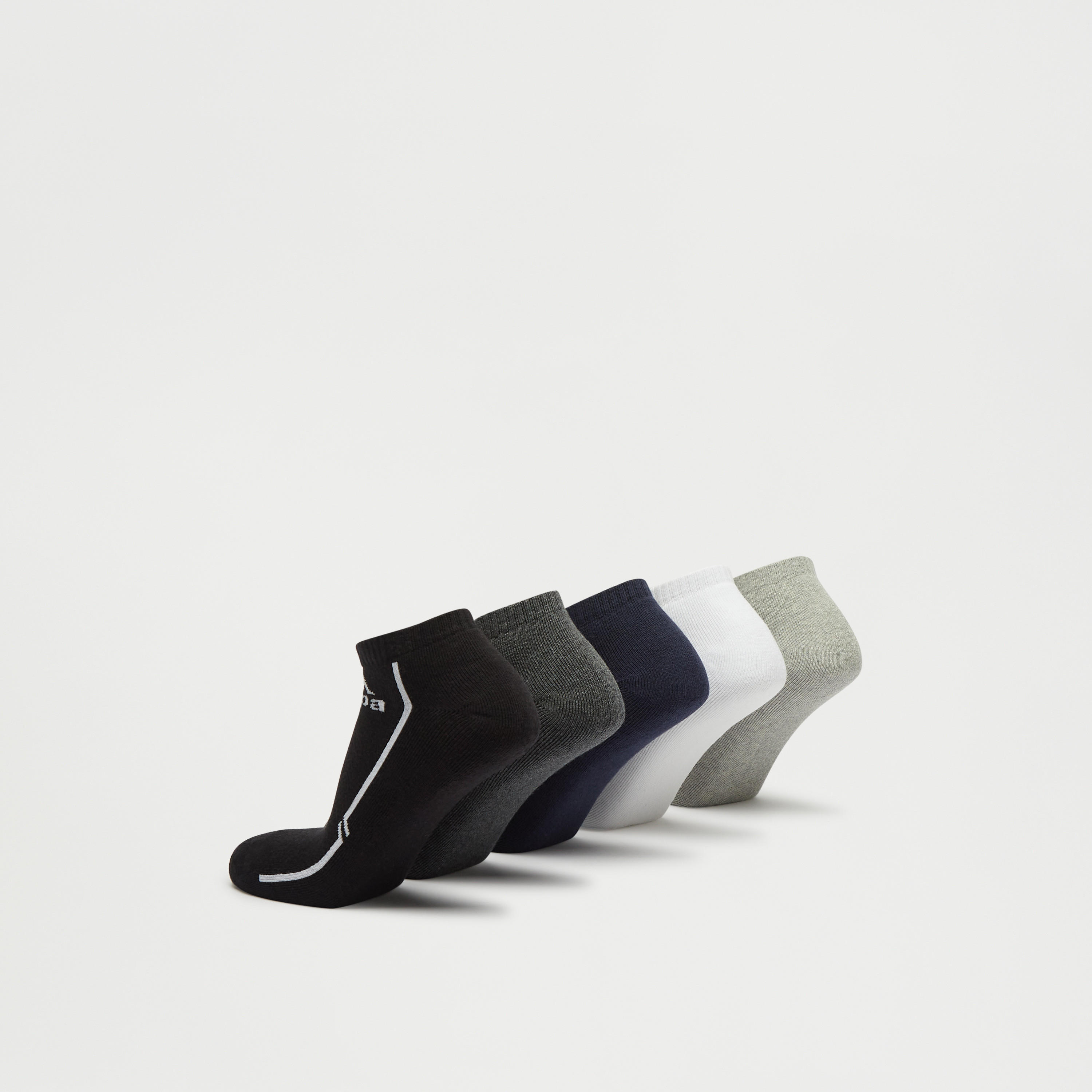 جوارب بطول الكاحل وطبعات شعار من كابا - طقم 5 أزواج-men-socks-image-2