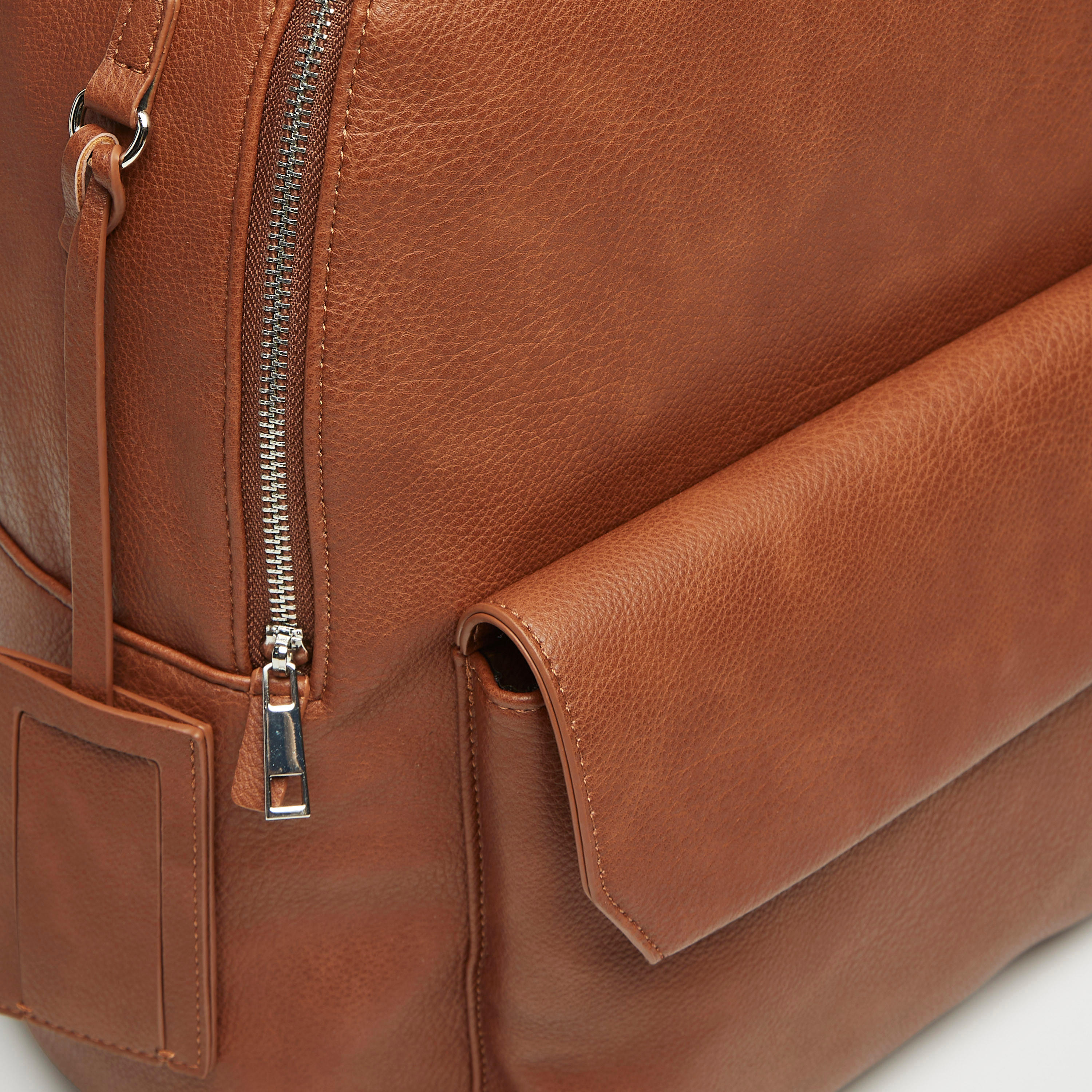 شنطة ظهر سادة بسحاب إغلاق وأحزمة قابلة للتعديل-men-bags-image-2