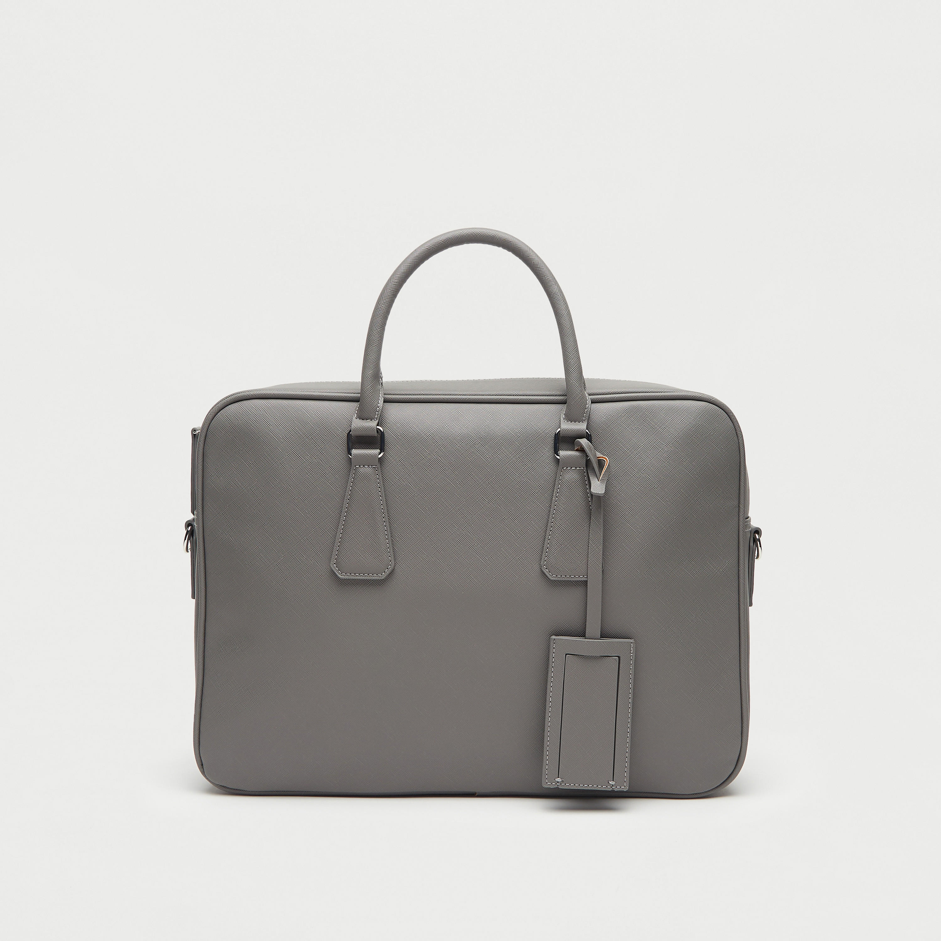 شنطة لابتوب سادة بمقابض مزدوجة وحزام قابل للفصل-men-bags-image-5