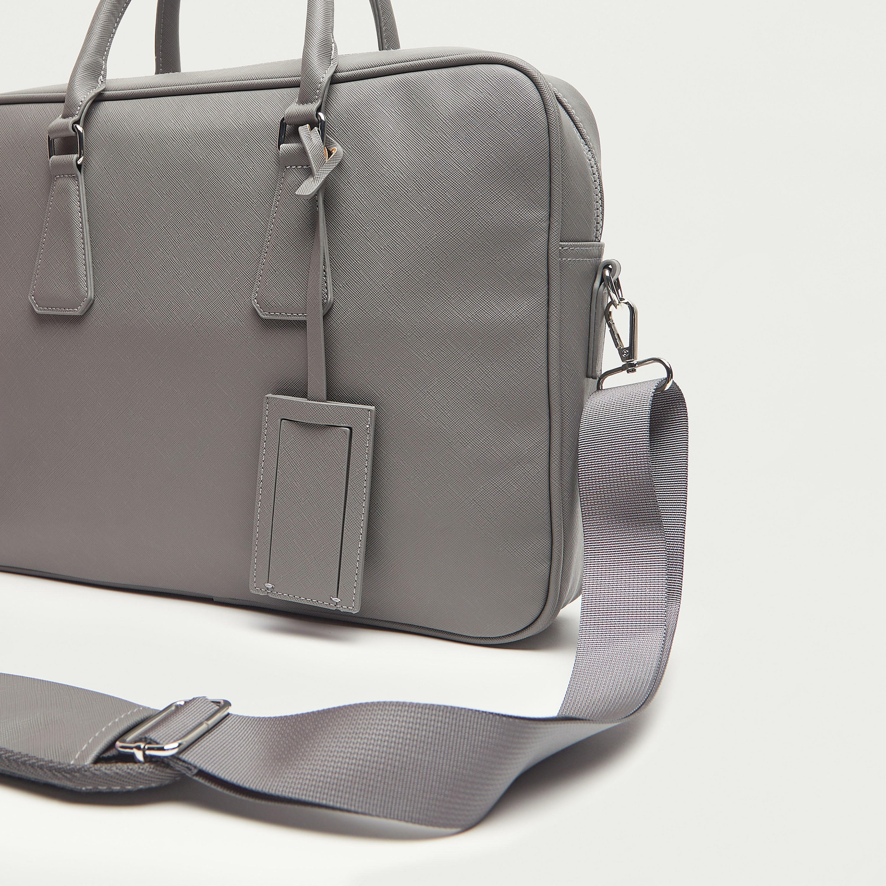 شنطة لابتوب سادة بمقابض مزدوجة وحزام قابل للفصل-men-bags-image-3