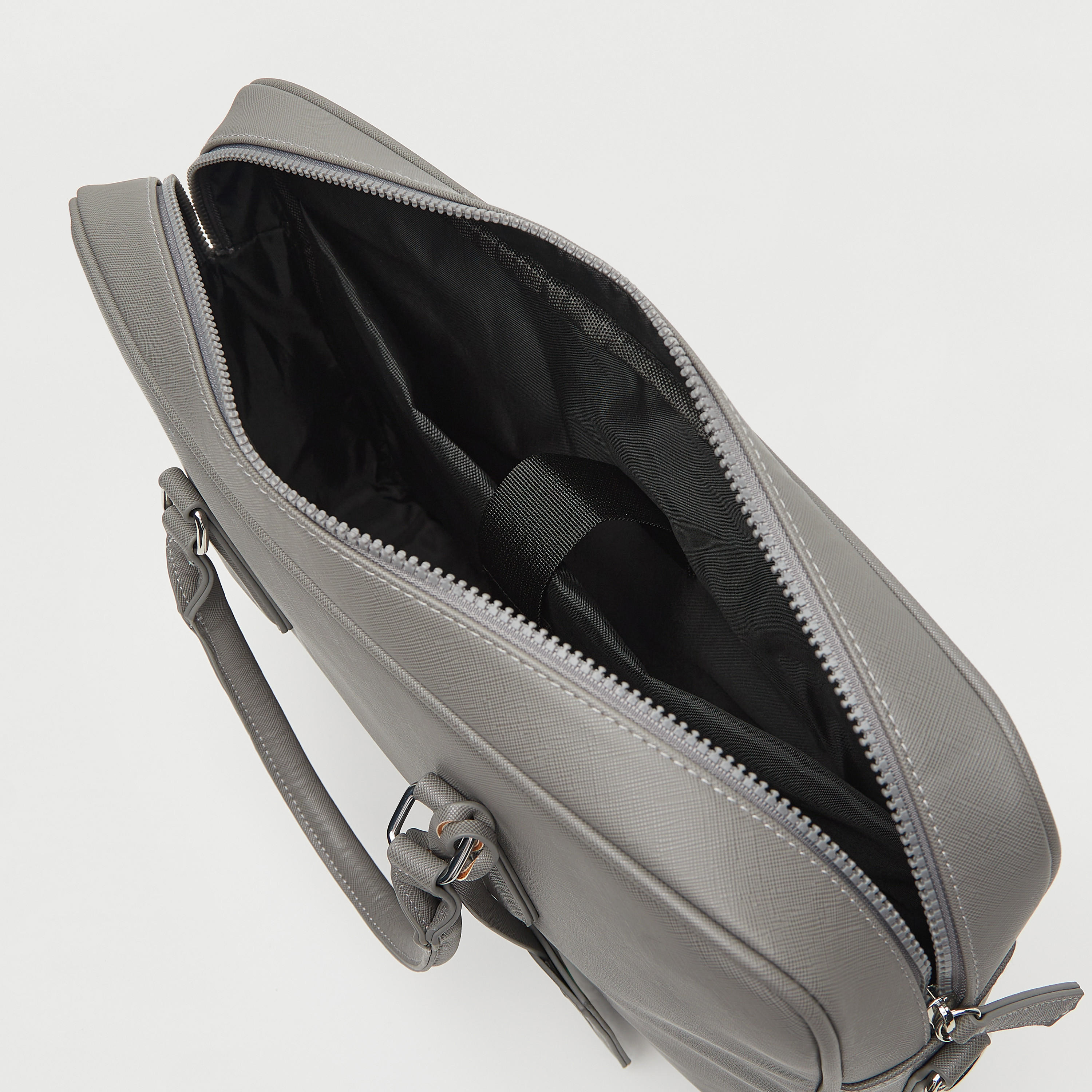 شنطة لابتوب سادة بمقابض مزدوجة وحزام قابل للفصل-men-bags-image-1