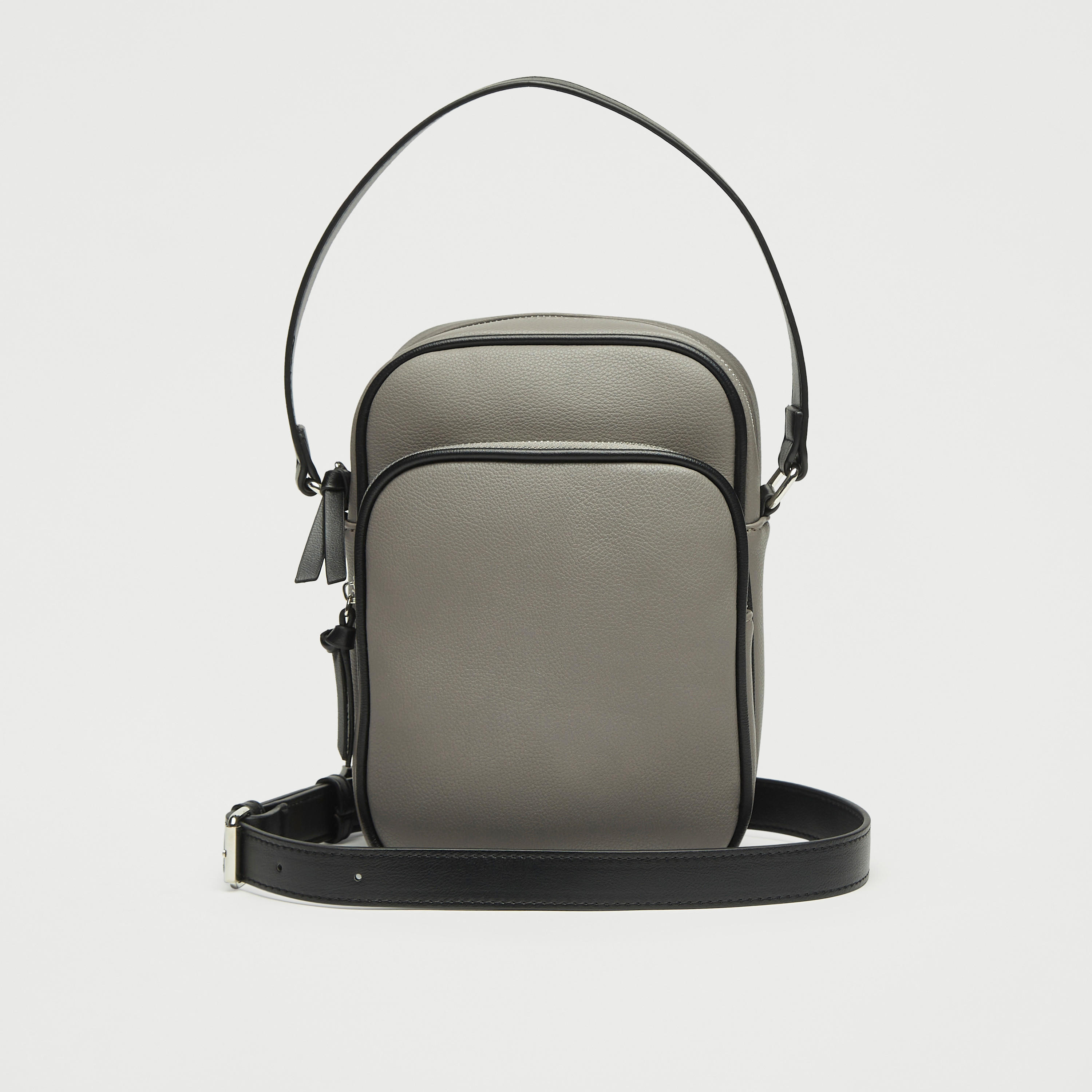 Solid 2-Compartment Sling Bag with Detachable Strap-men-bags-image-1