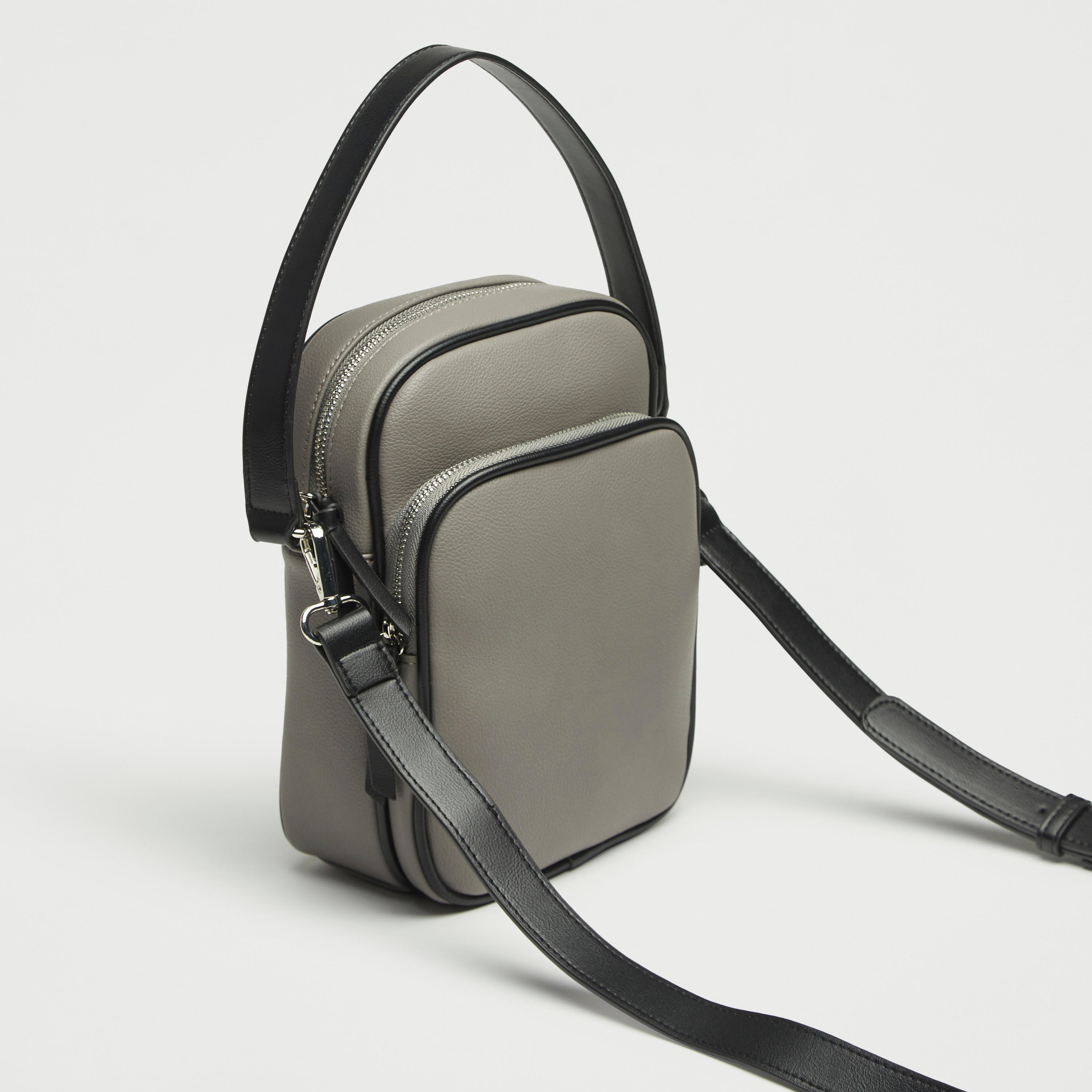 Solid 2-Compartment Sling Bag with Detachable Strap-men-bags-image-3