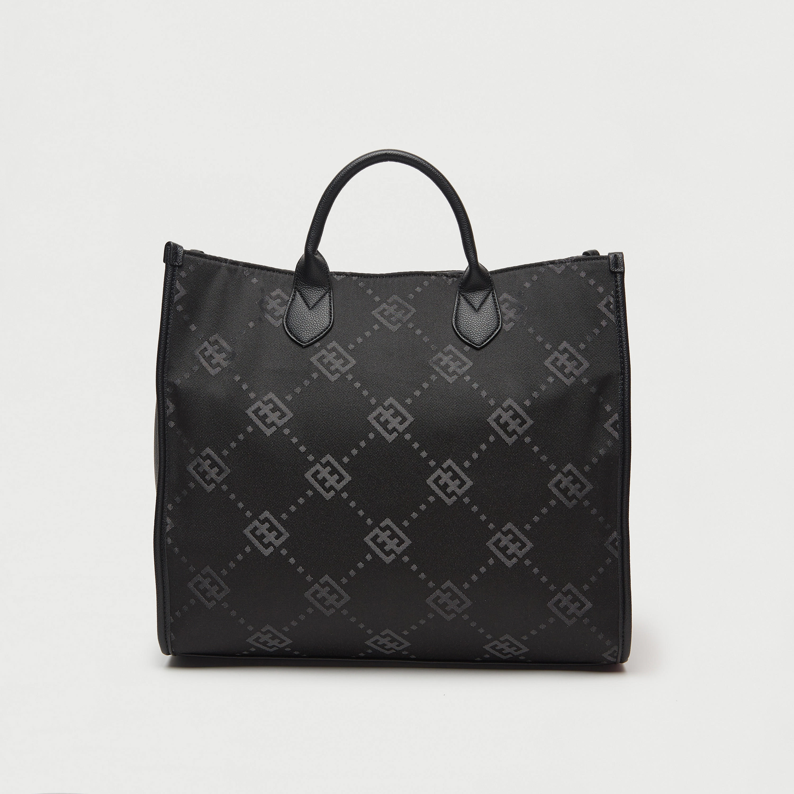 شنطة يد بارزة الملمس بمقابض مزدوجة وحزام قابل للفصل-men-bags-image-1
