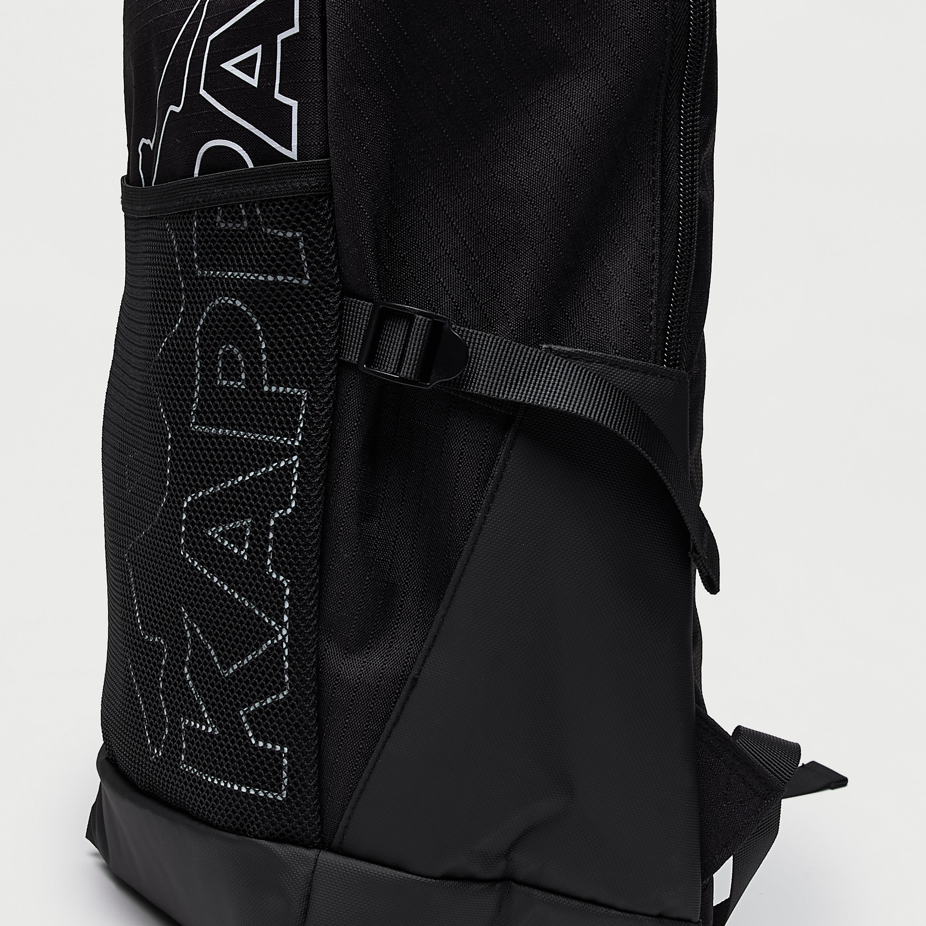 Kappa Logo Print Backpack with Adjustable Straps and Zip Closure-sports-men-accessories-image-4