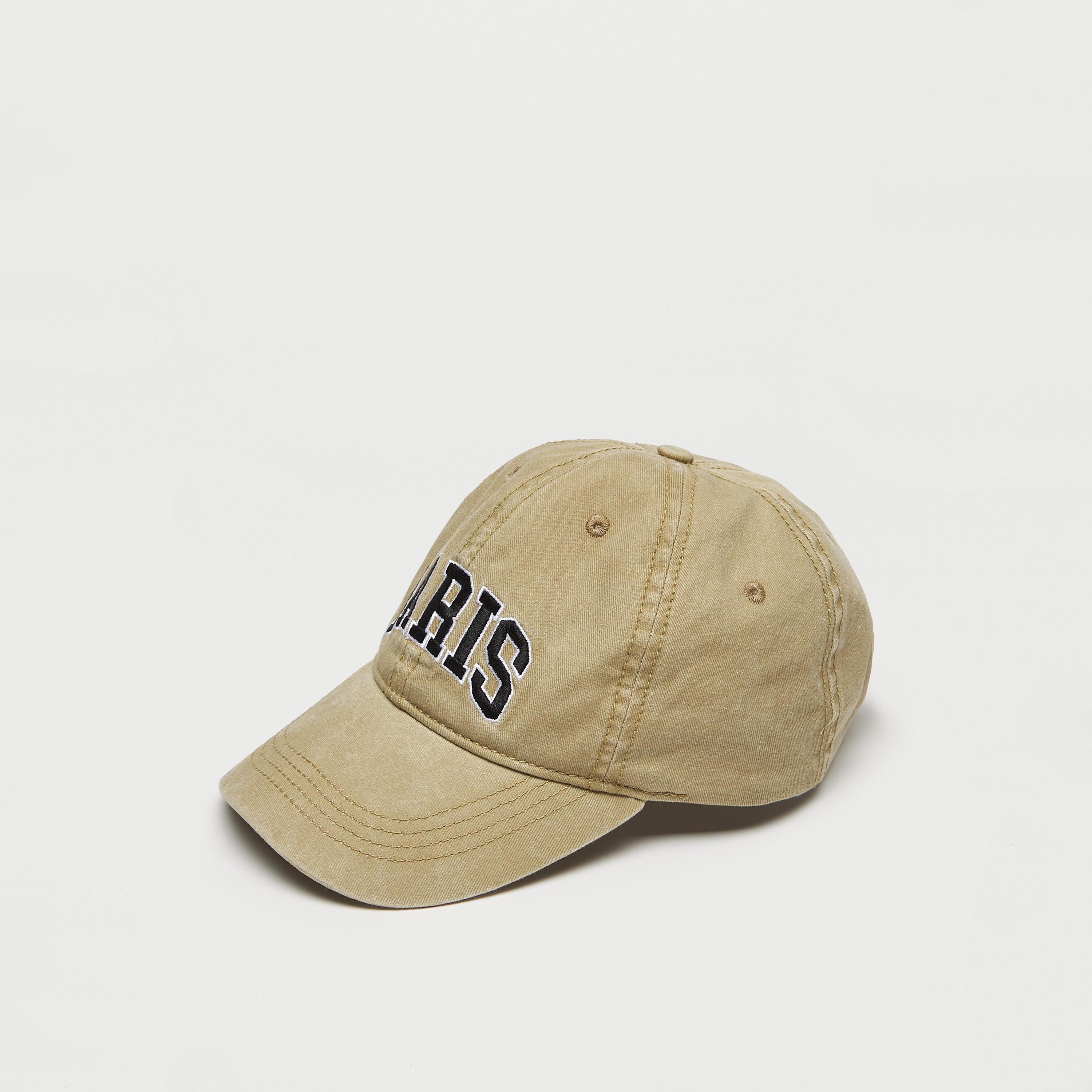 Embroidered Cap with Buckled Strap Closure-men-caps-image-1