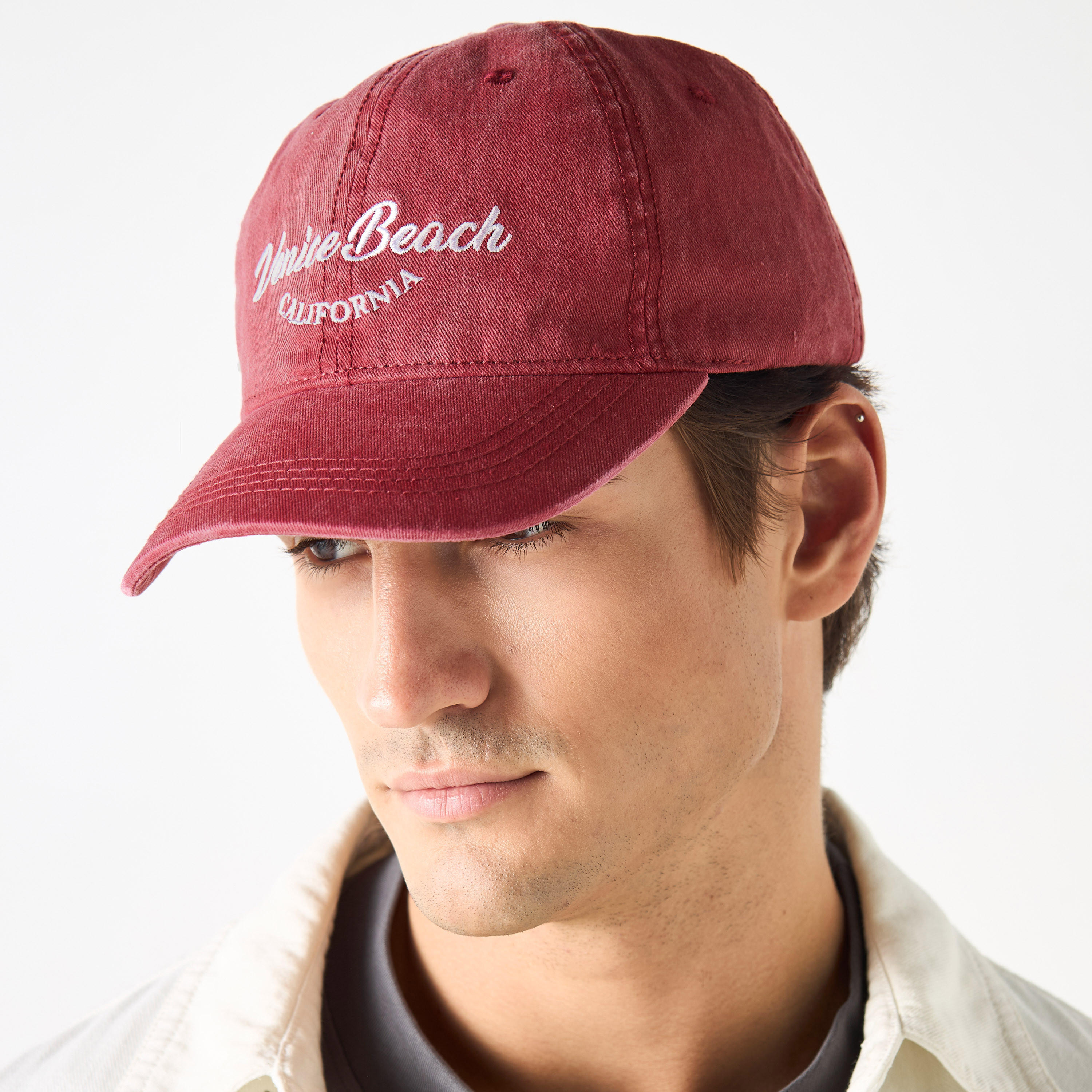 Embroidered Cap with Buckled Strap Closure-men-caps-image-2