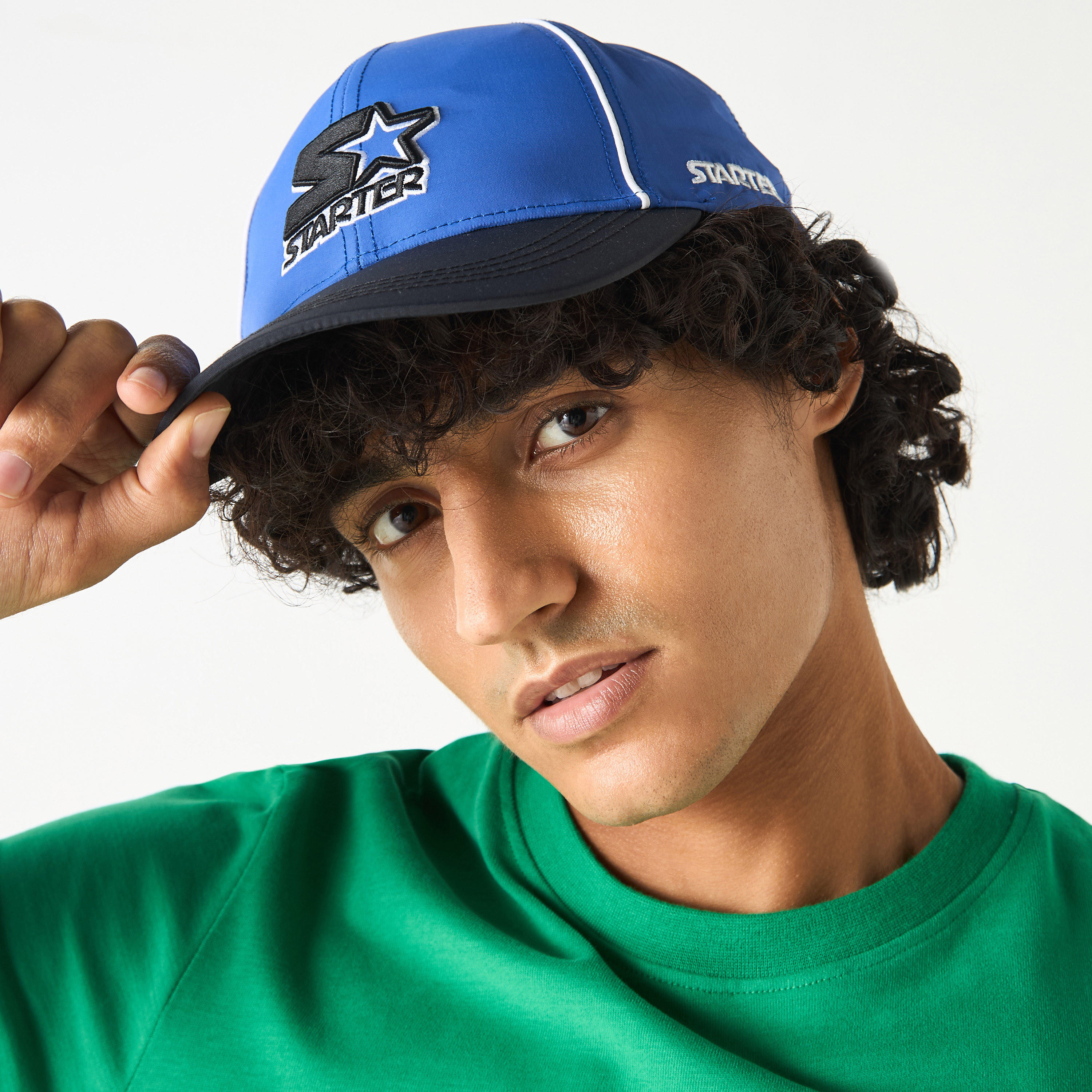 كاب بتطريز شعار وحزام بإبزيم إغلاق من ستارتر-men-caps-image-2