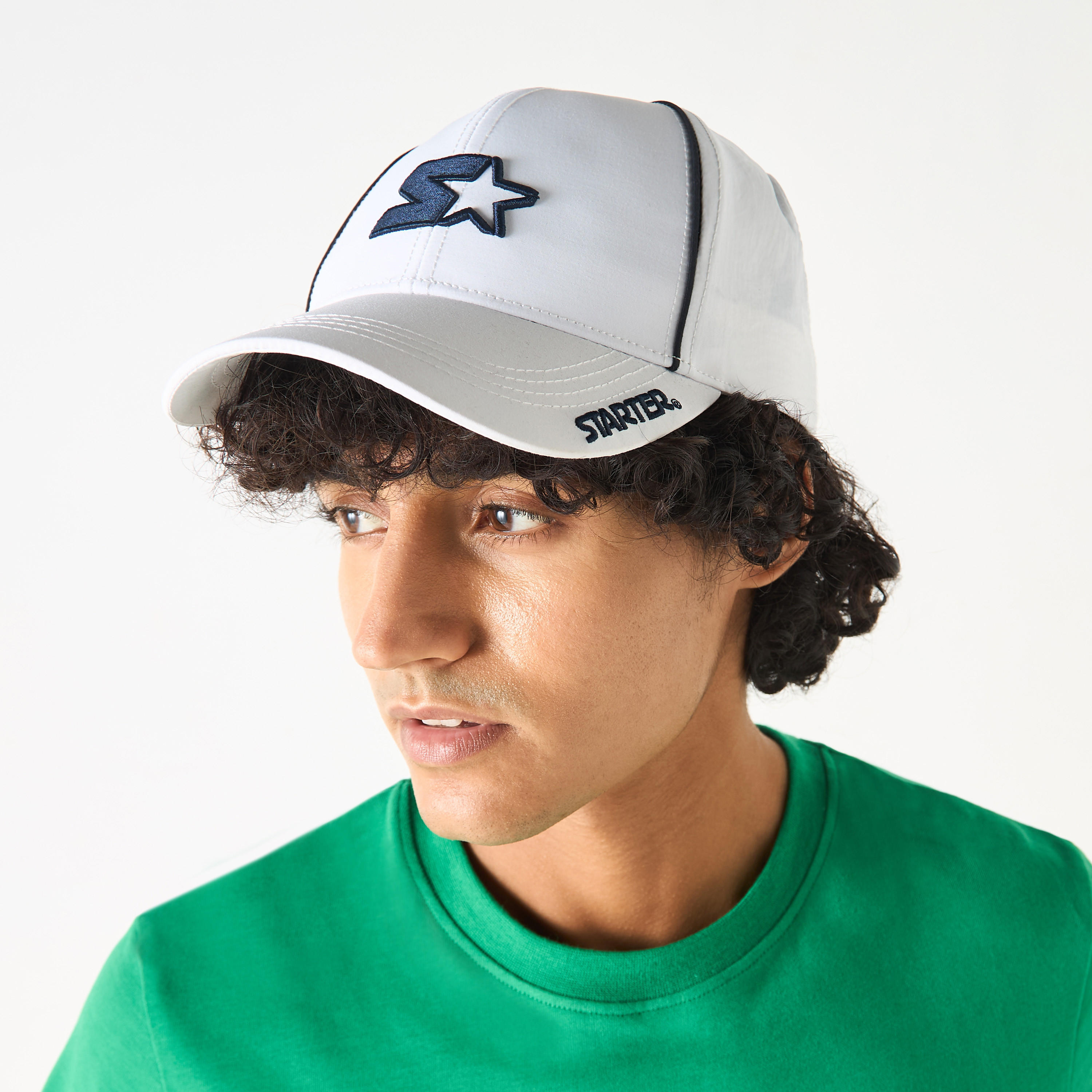 Starter Logo Embroidered Cap with Buckled Strap Closure-men-caps-image-2