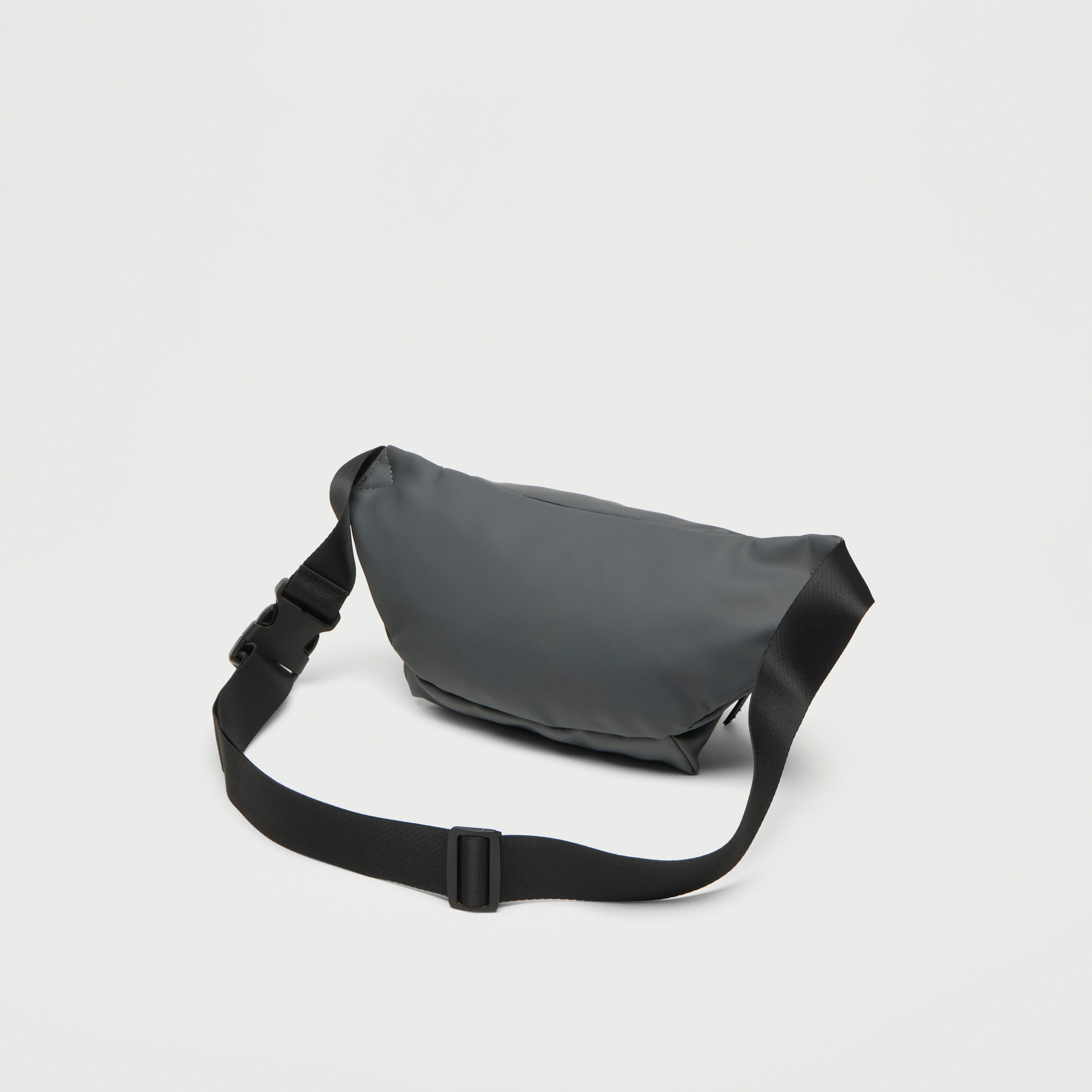 Solid Waistbag with Adjustable Strap and Zip Closure-men-bags-image-3