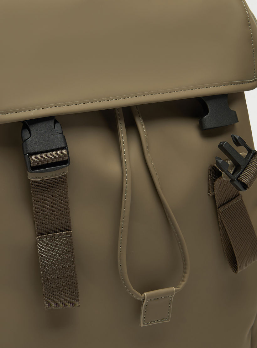 Solid Backpack with Adjustable Straps and Zip Closure - 35x16x46 cm-men-bags-image-5