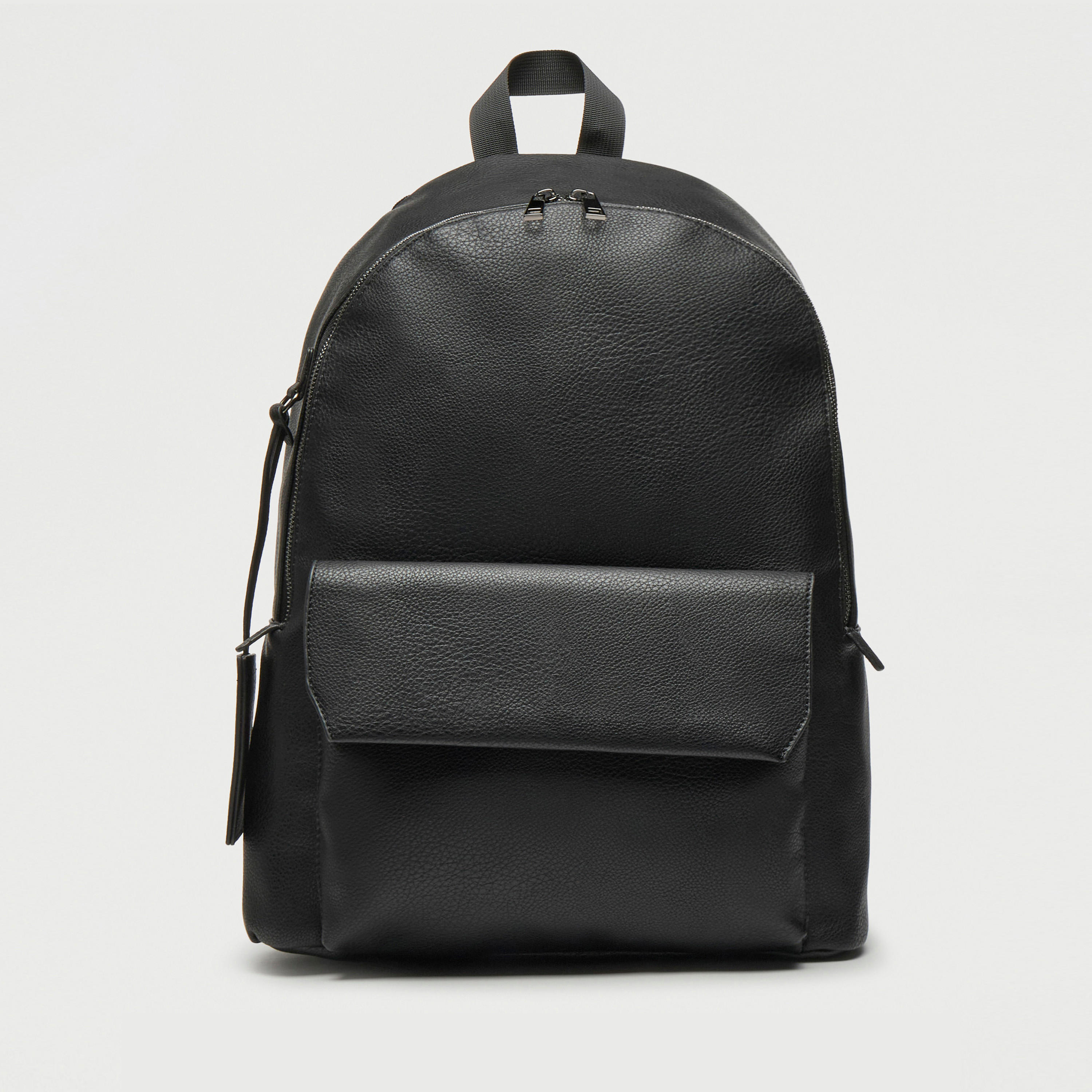 شنطة ظهر بارزة الملمس بسحّاب إغلاق وحمّالات قابلة للتعديل - 33x16x45 سم-men-bags-image-1