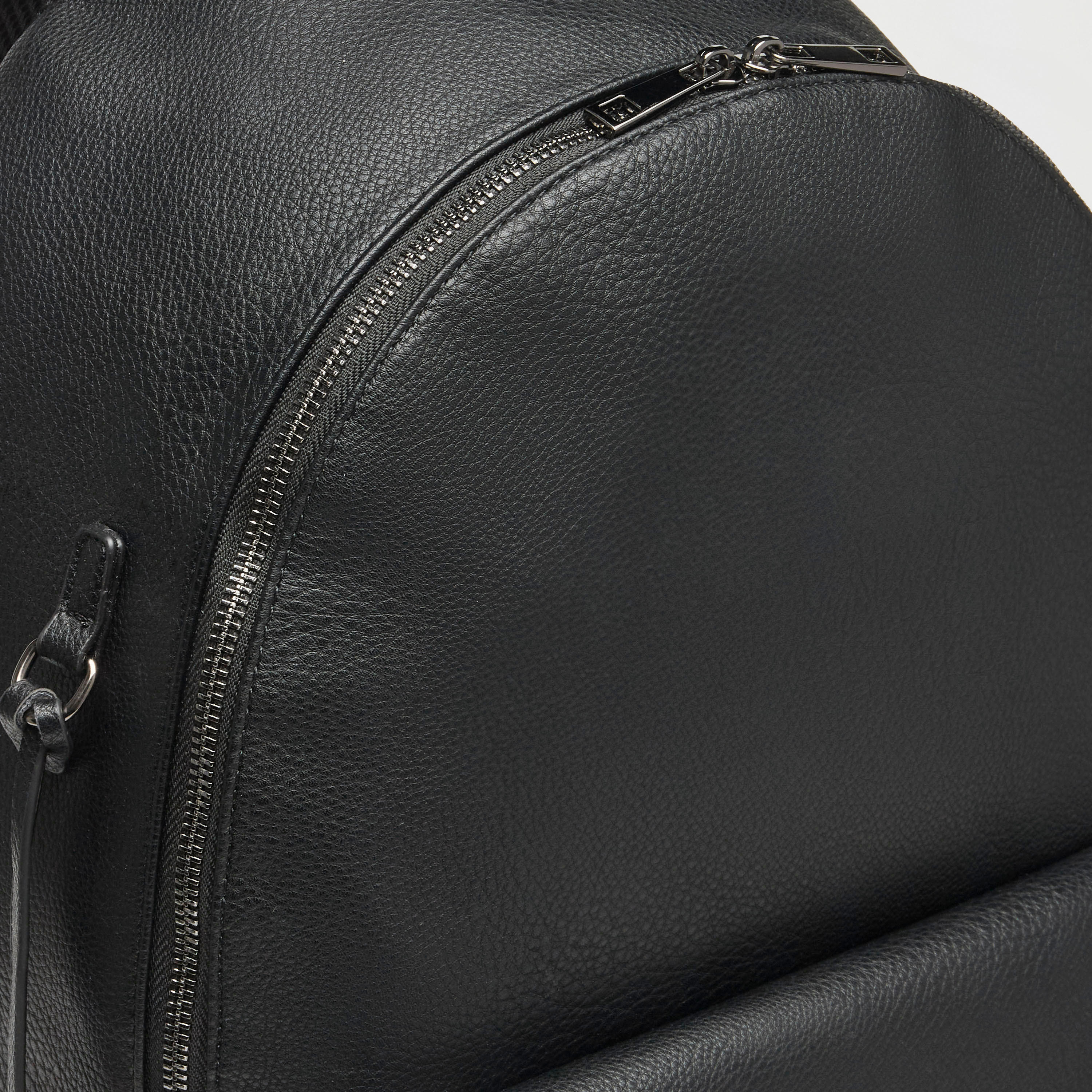 شنطة ظهر بارزة الملمس بسحّاب إغلاق وحمّالات قابلة للتعديل - 33x16x45 سم-men-bags-image-5