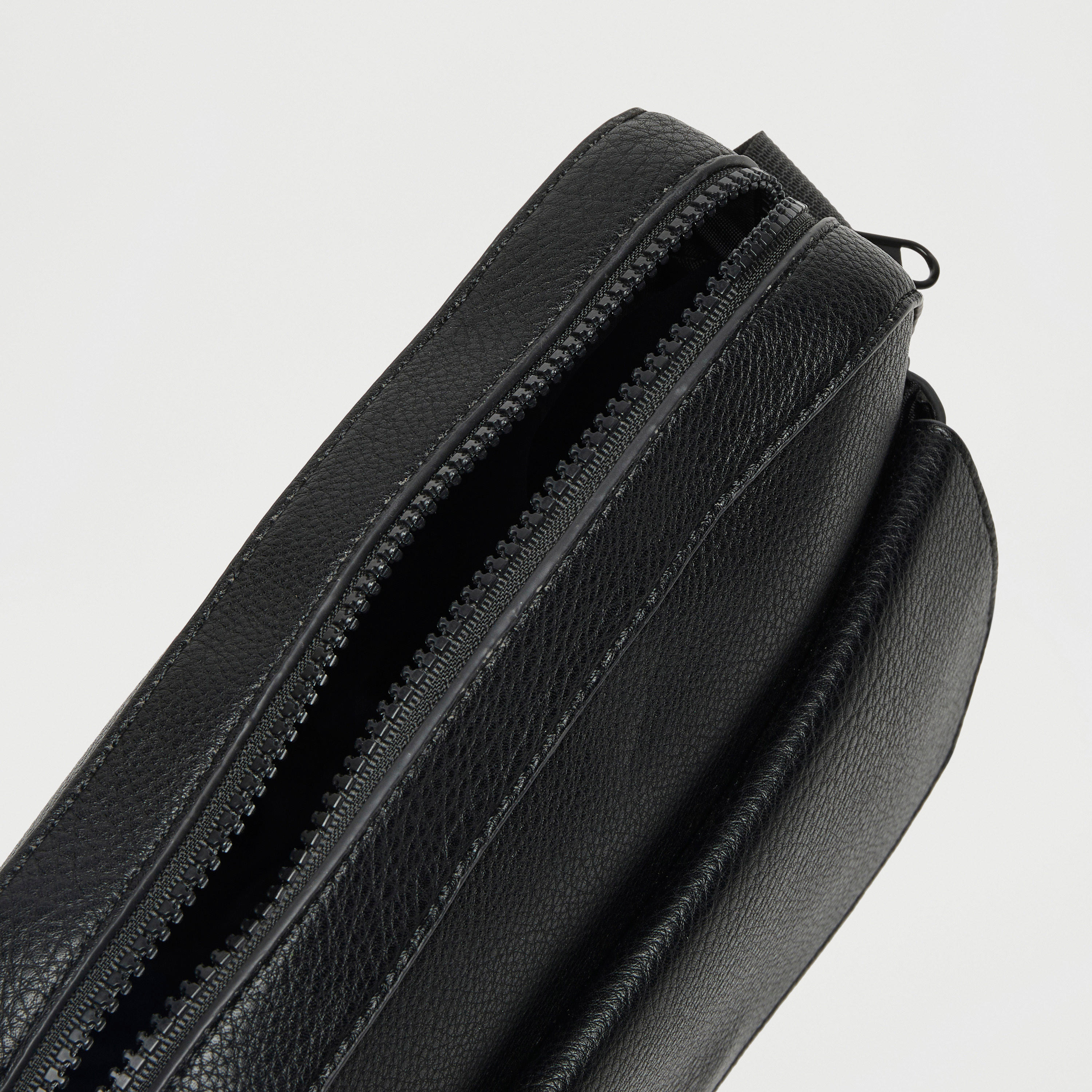 Textured Crossbody Bag with Adjustable Strap and Zip Closure-men-bags-image-5
