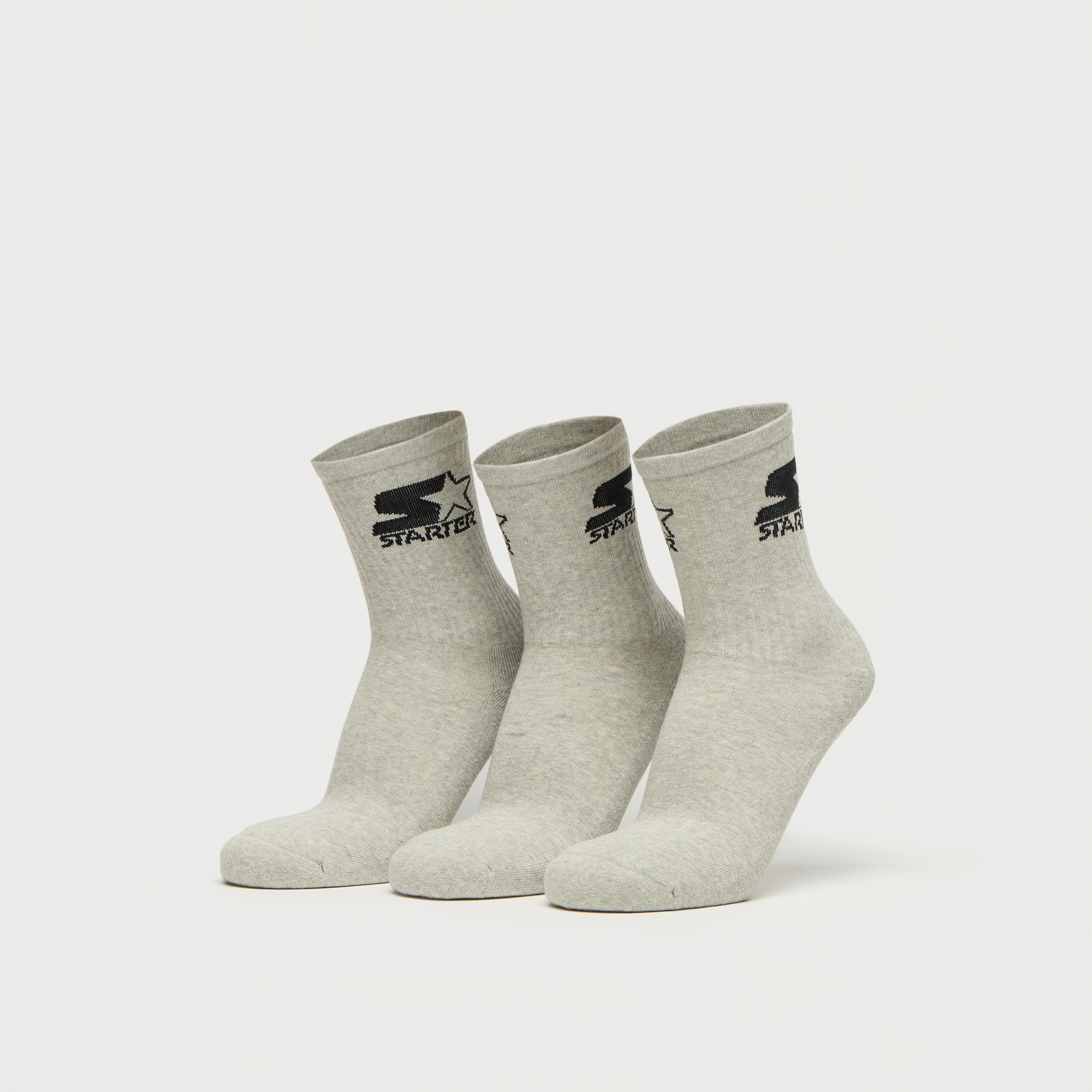 طقم جوارب 3 أزواج بطول ربلة الساق وشعار ستارتر-men-socks-image-1