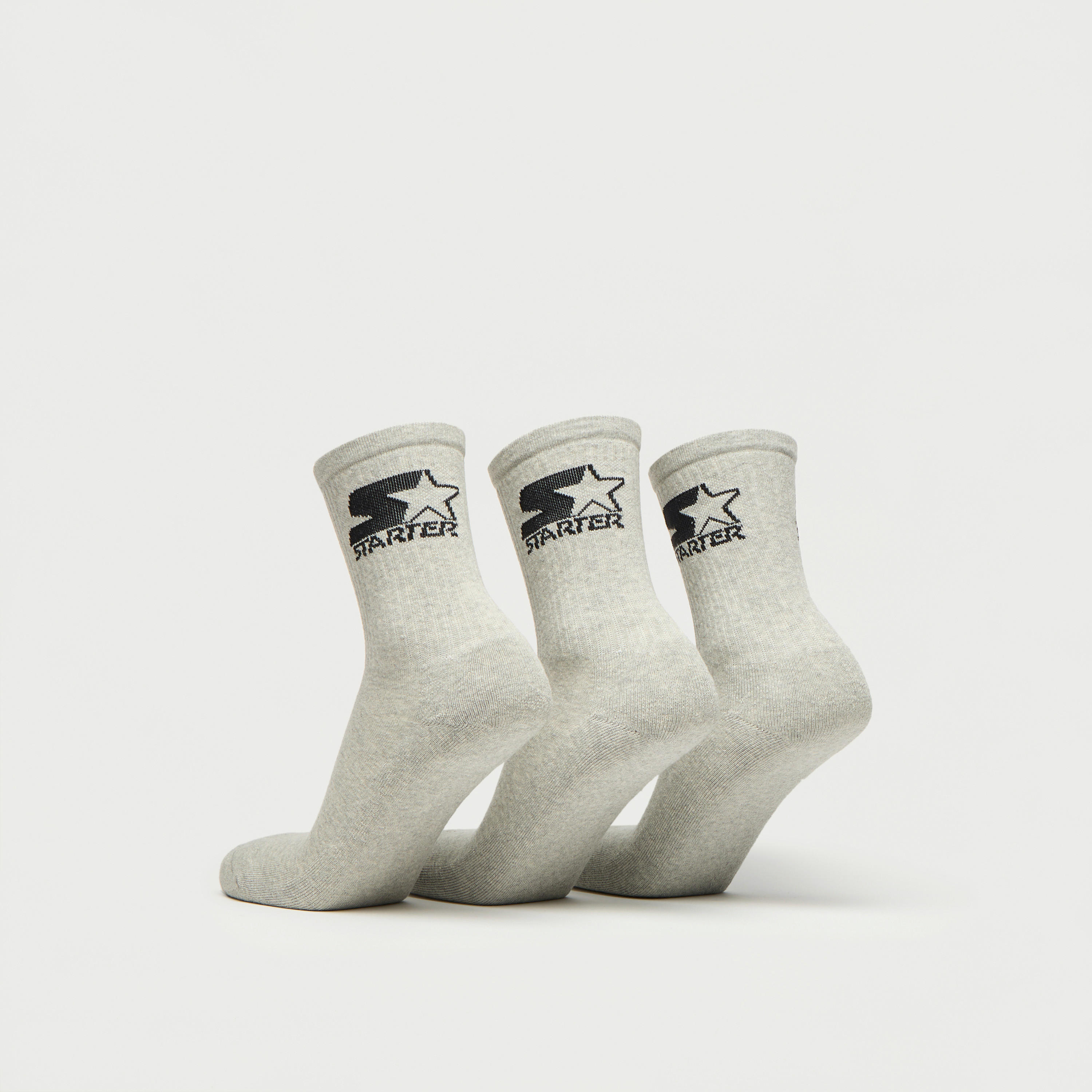 طقم جوارب 3 أزواج بطول ربلة الساق وشعار ستارتر-men-socks-image-2