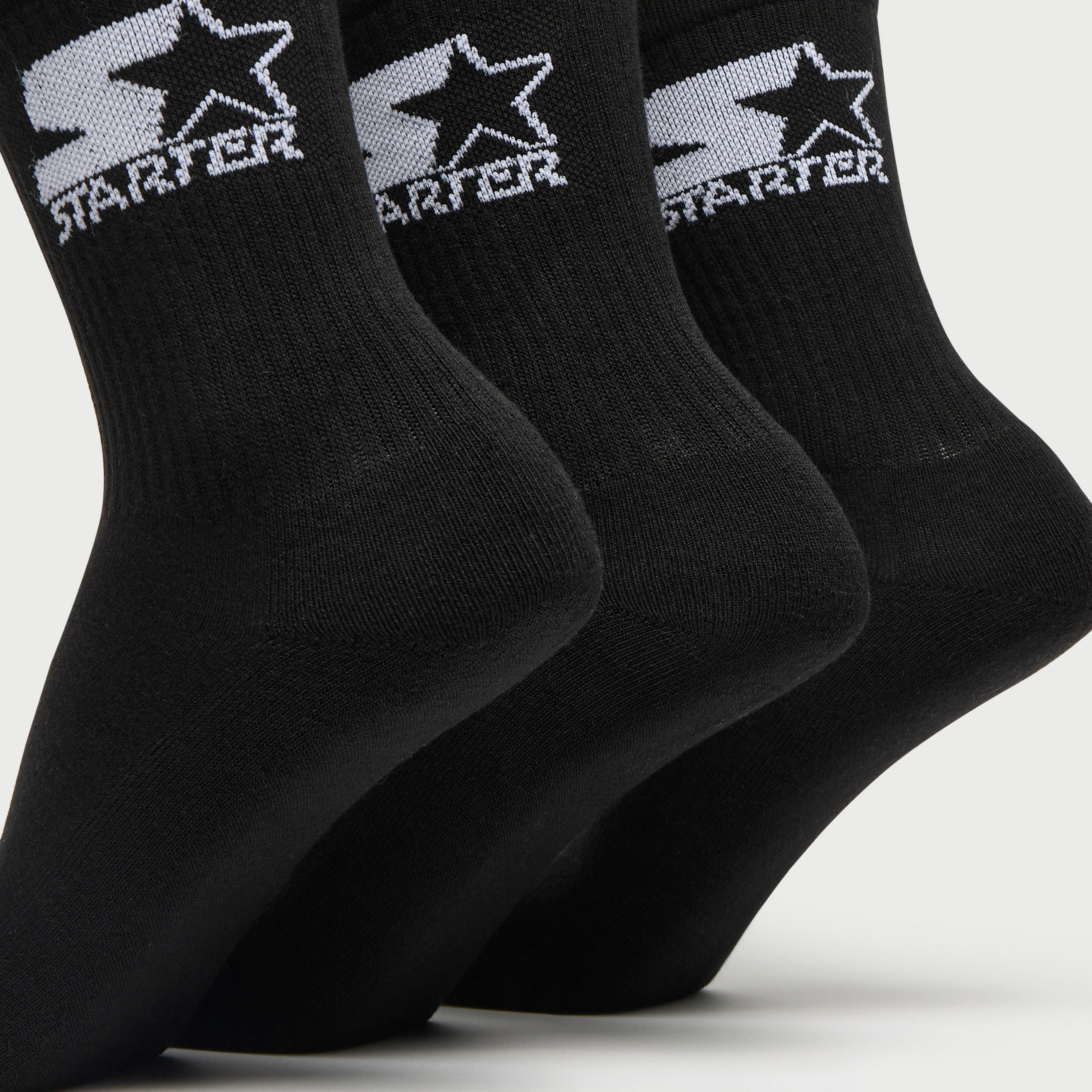 طقم جوارب بطول ربلة الساق وشعار ستارتر 3 قطع-men-socks-image-3