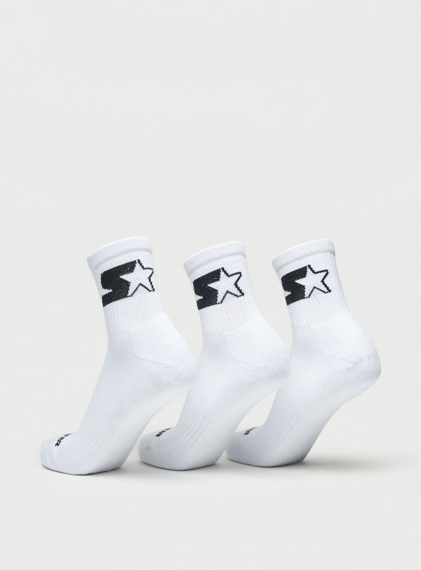 Set of 3 - Starter Logo Detail Ankle Length Socks-men-socks-image-3