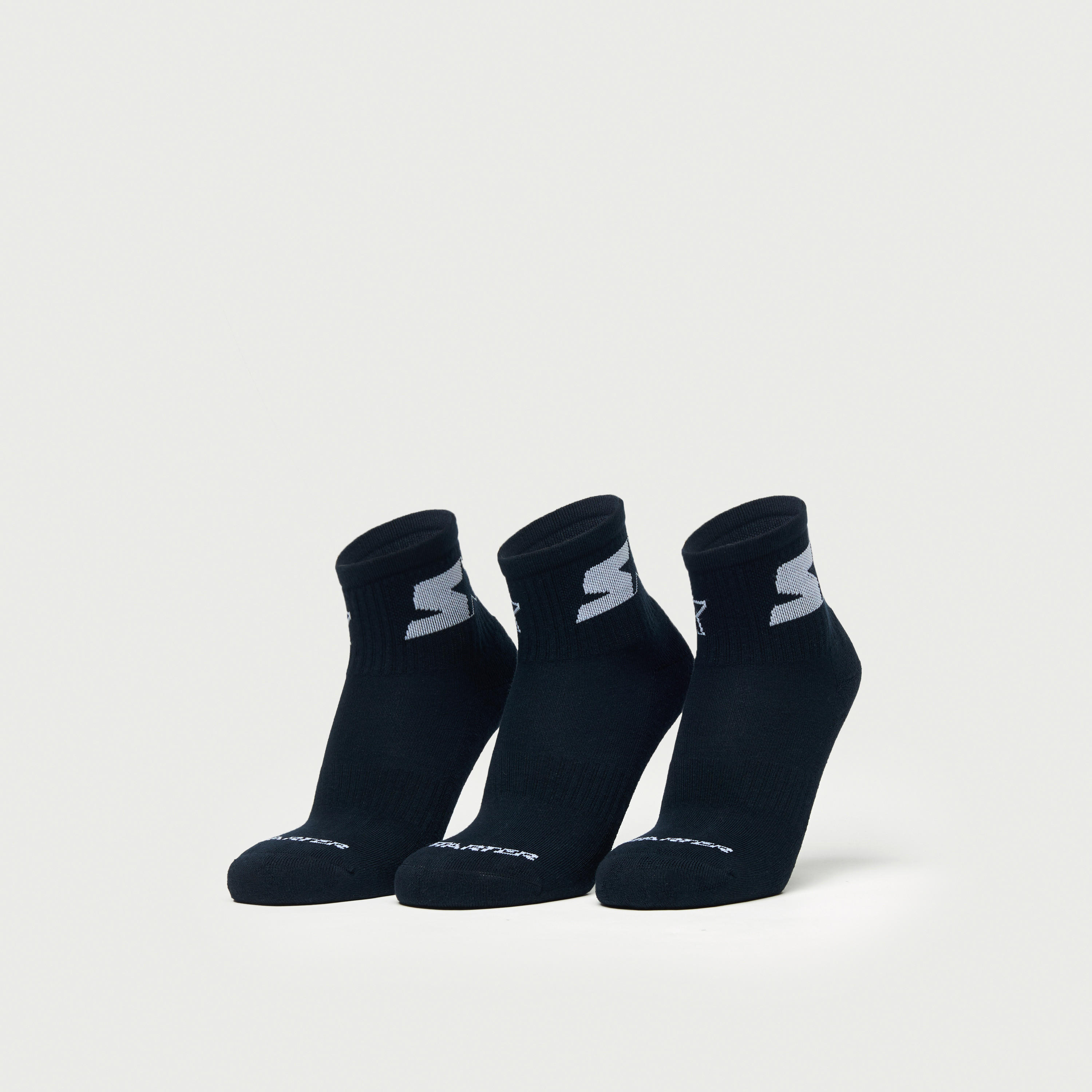 طقم جوارب رياضية 3 أزواج بطول الكاحل وحماية من البكتيريا من ستارتر-men-socks-image-1