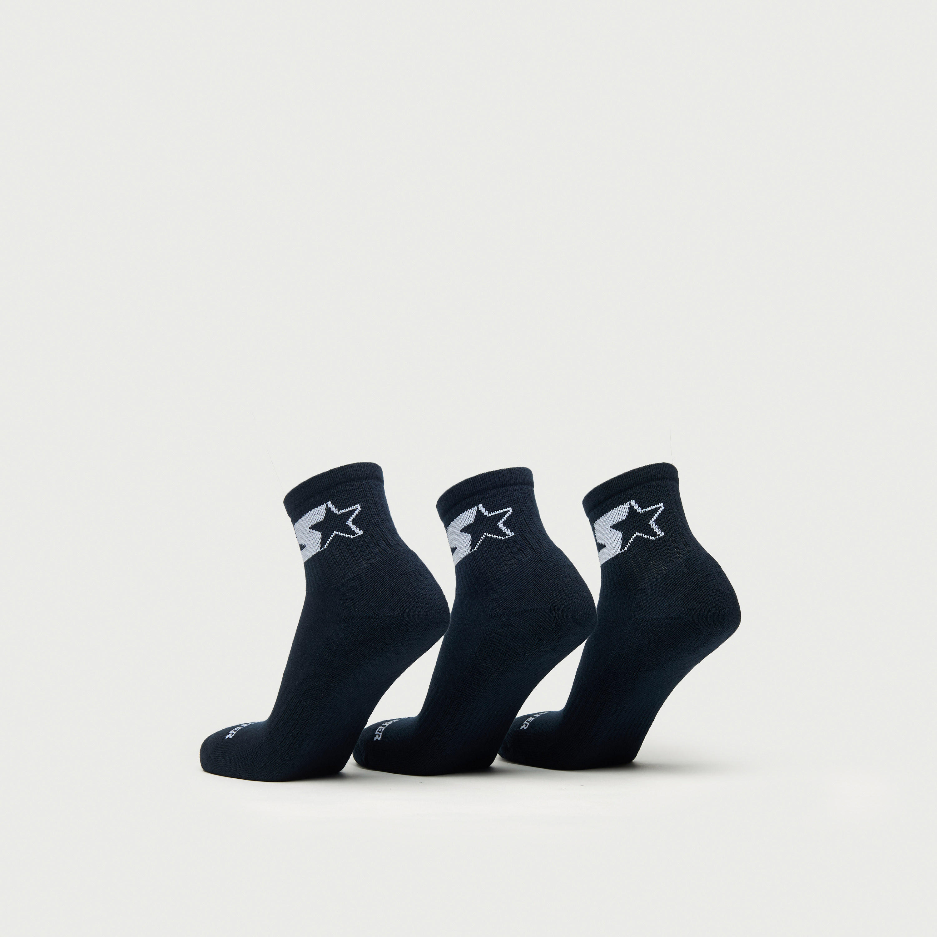 طقم جوارب رياضية 3 أزواج بطول الكاحل وحماية من البكتيريا من ستارتر-men-socks-image-3