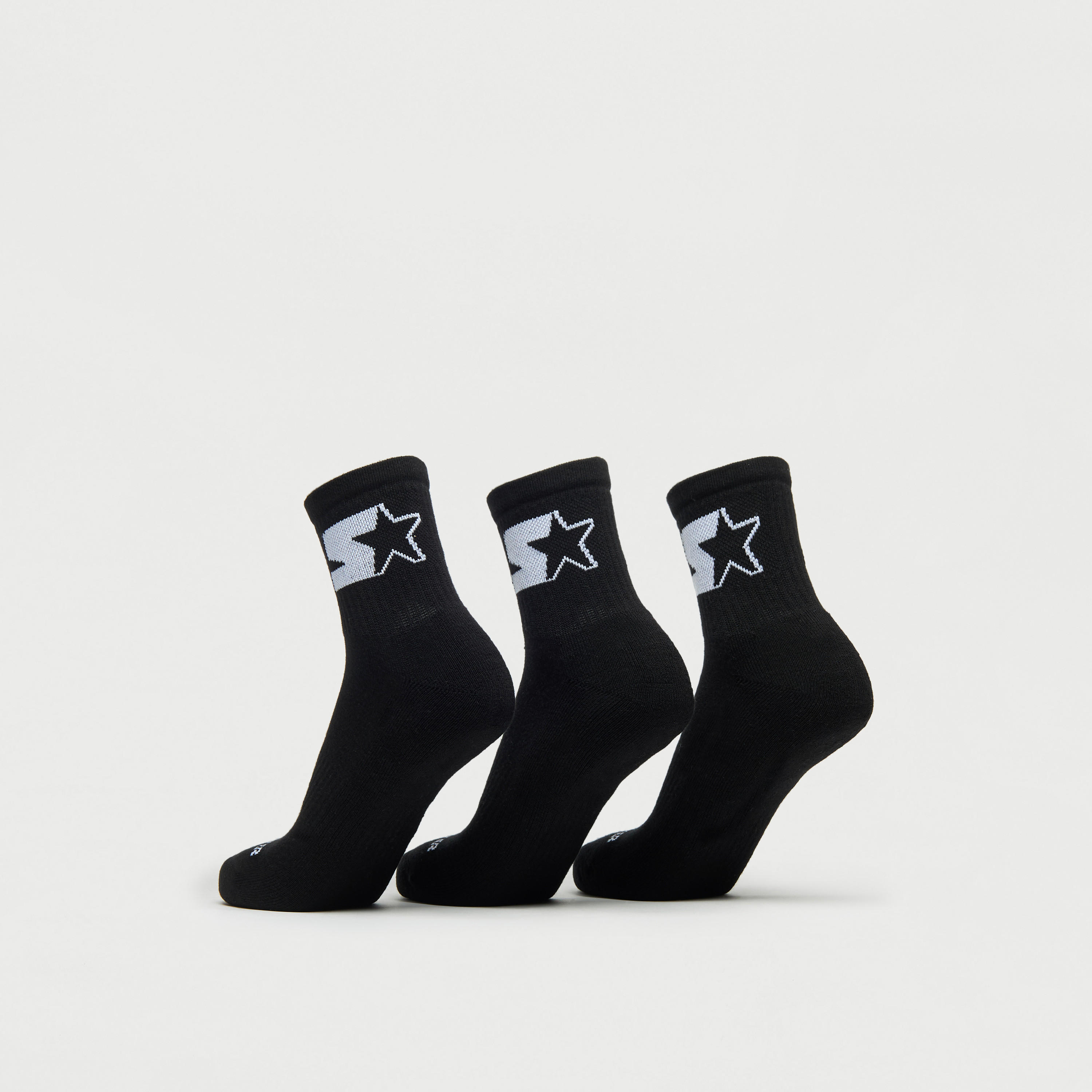 طقم جوارب 3 أزواج بطول الكاحل بتفاصيل شعار من ستارتر-men-socks-image-3