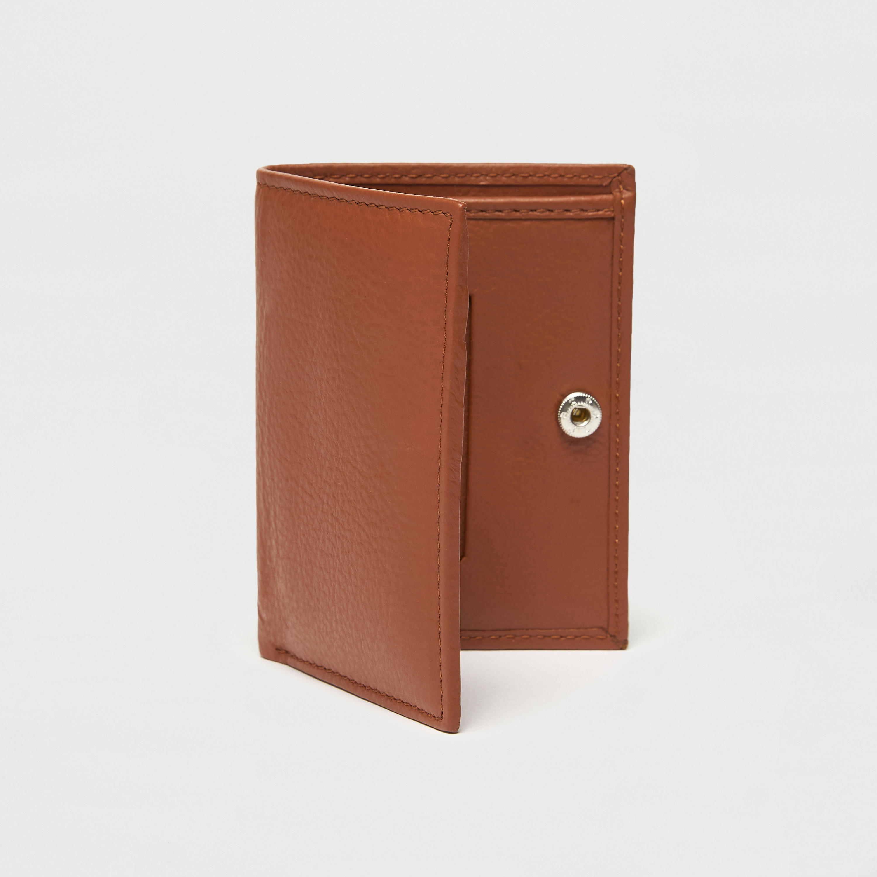 Solid Bi-Fold Leather Wallet with Button Closure-men-beltsandwallets-wallets-image-2