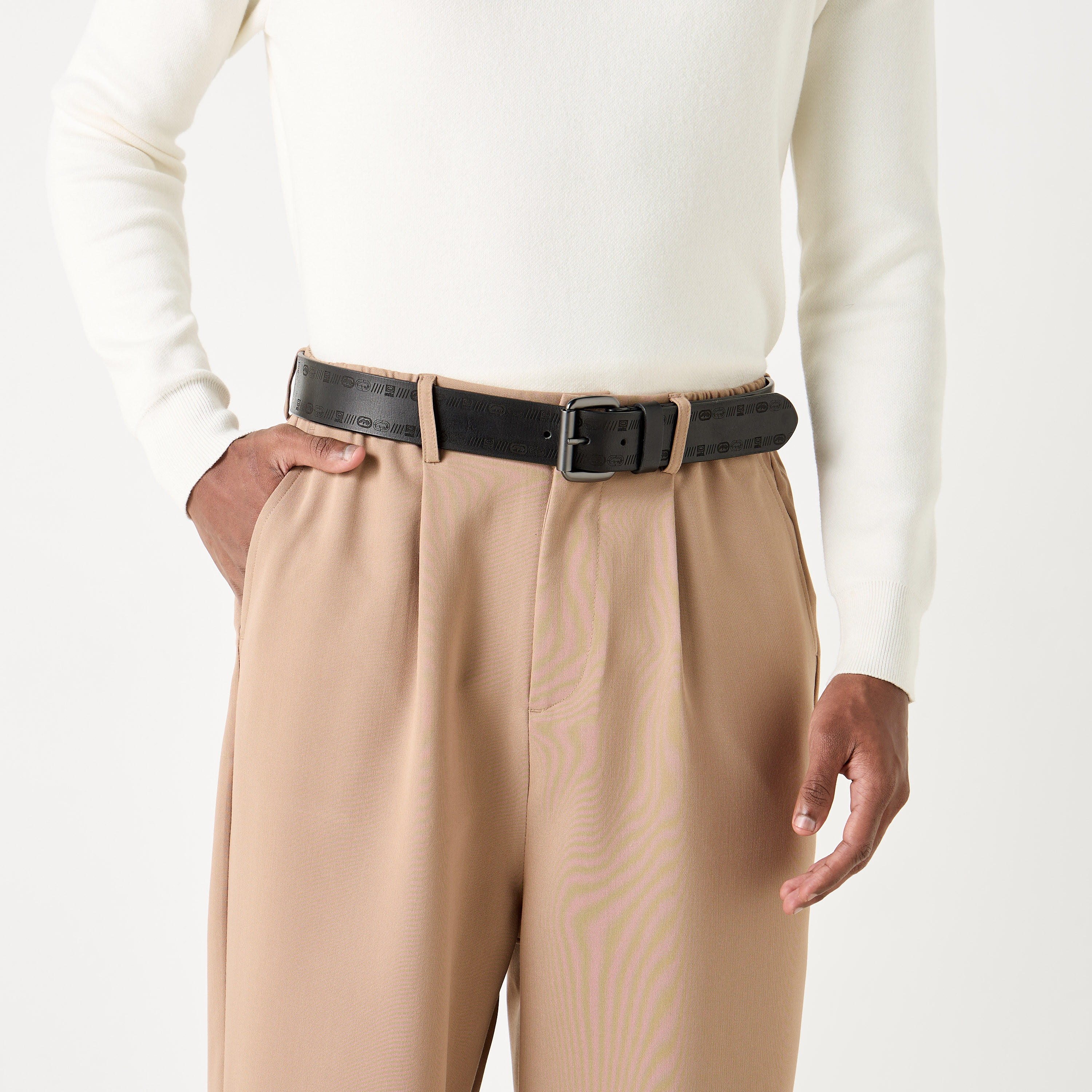 حزام جلد بارز الملمس بإبزيم إغلاق بدبوس من إيكو-men-beltsandwallets-belts-image-4