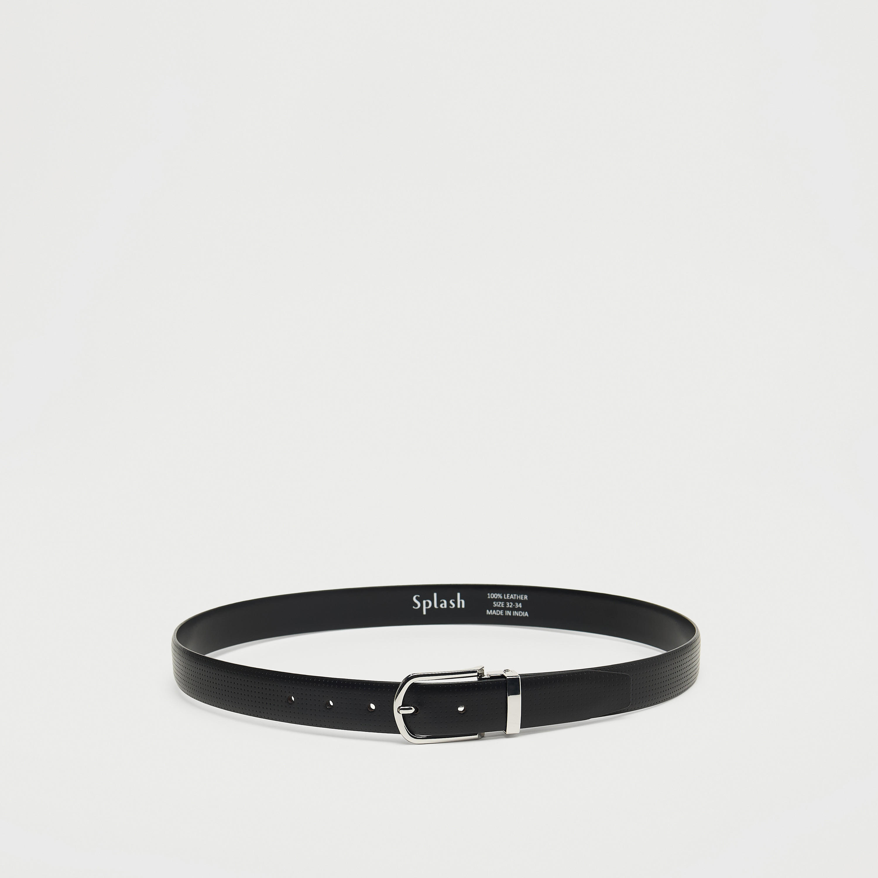 حزام جلد بارز الملمس بإبزيم إغلاق بدبوس-men-beltsandwallets-belts-image-1