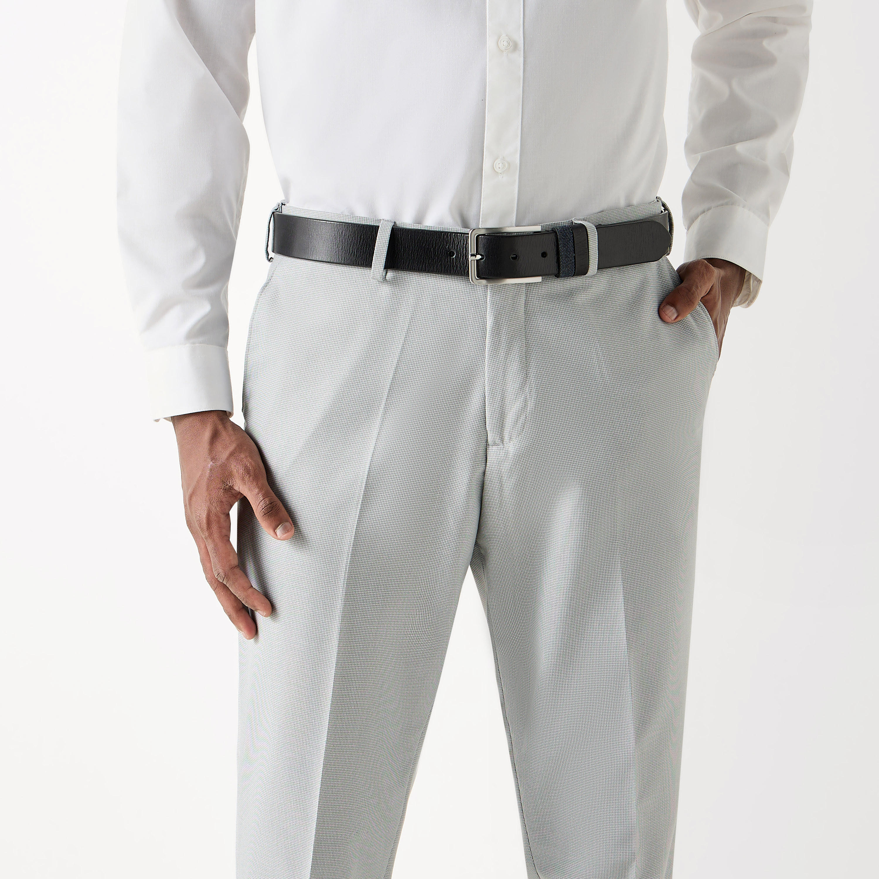 Textured Leather Belt with Pin Buckle Closure-men-beltsandwallets-belts-image-2