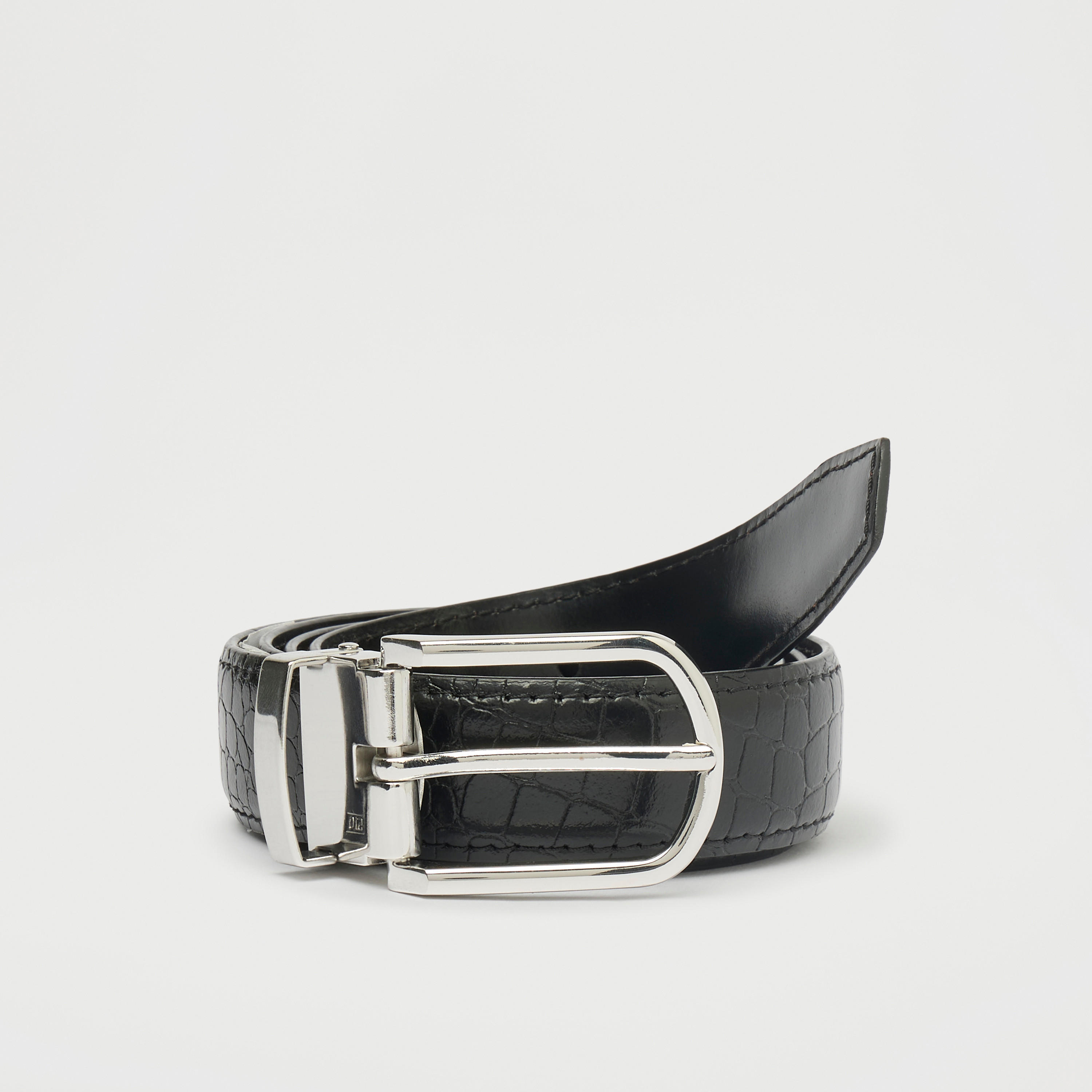 حزام جلد بارز الملمس بإبزيم إغلاق بدبوس-men-beltsandwallets-belts-image-2