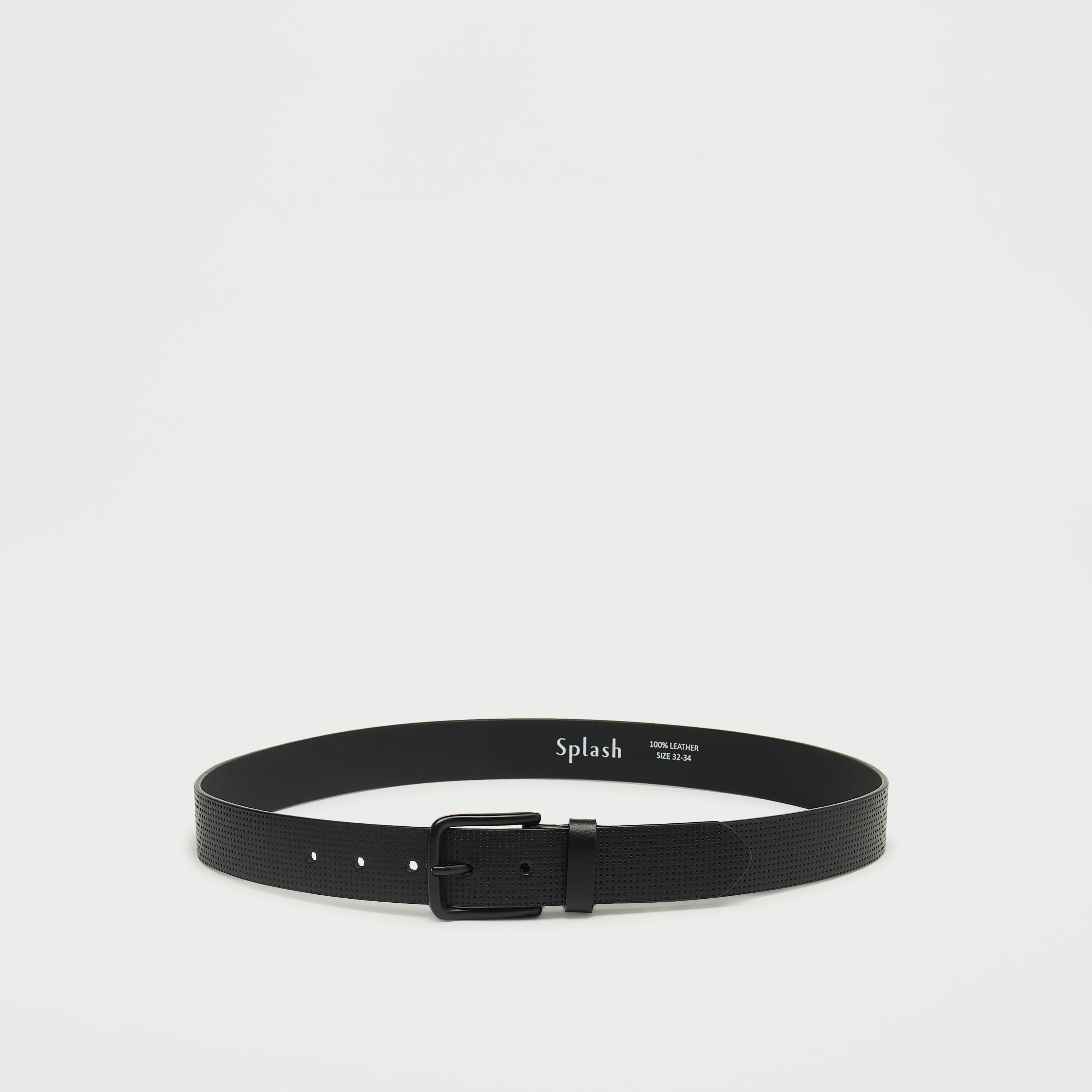 حزام جلد بارز الملمس بإبزيم إغلاق بدبوس-men-beltsandwallets-belts-image-5