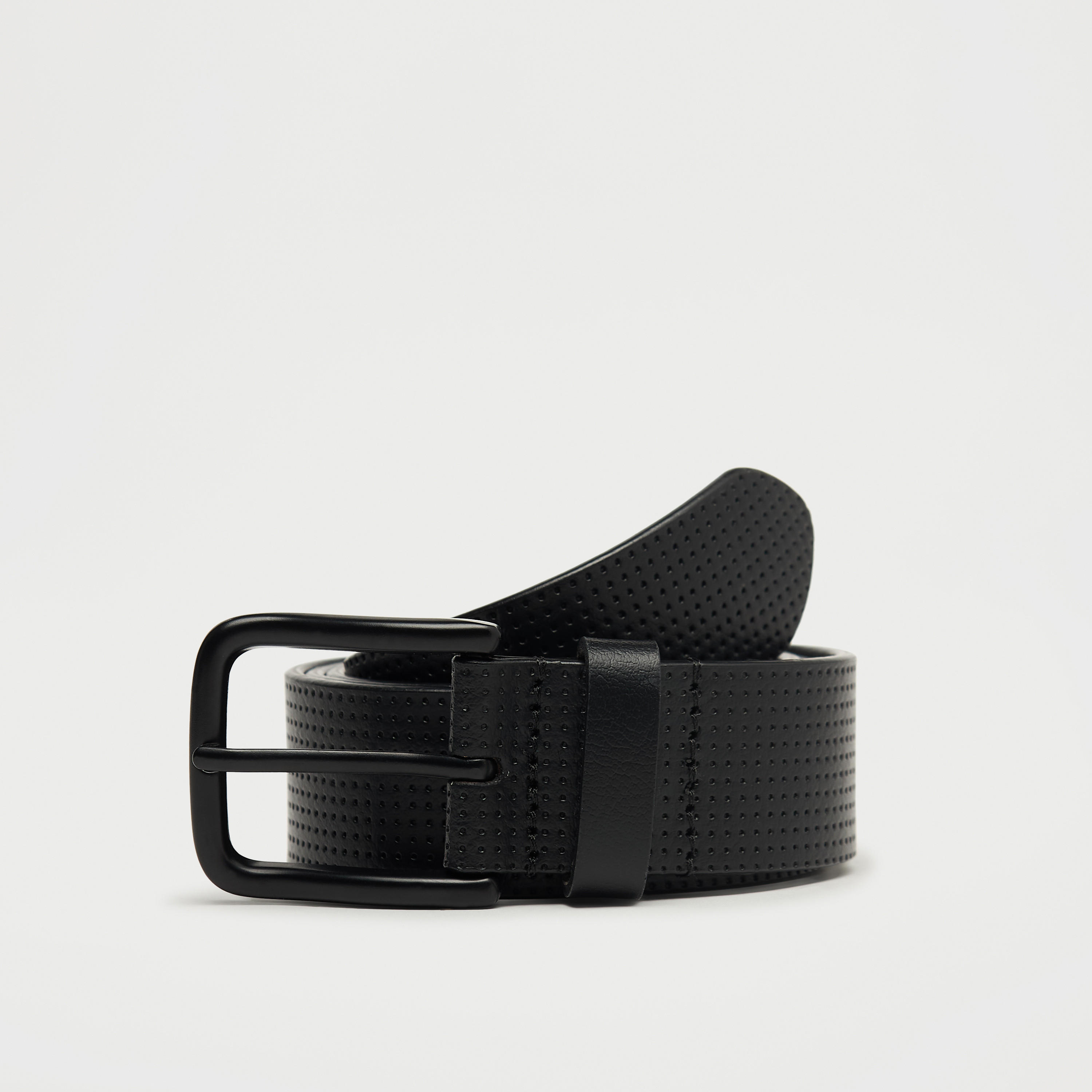 حزام جلد بارز الملمس بإبزيم إغلاق بدبوس-men-beltsandwallets-belts-image-2
